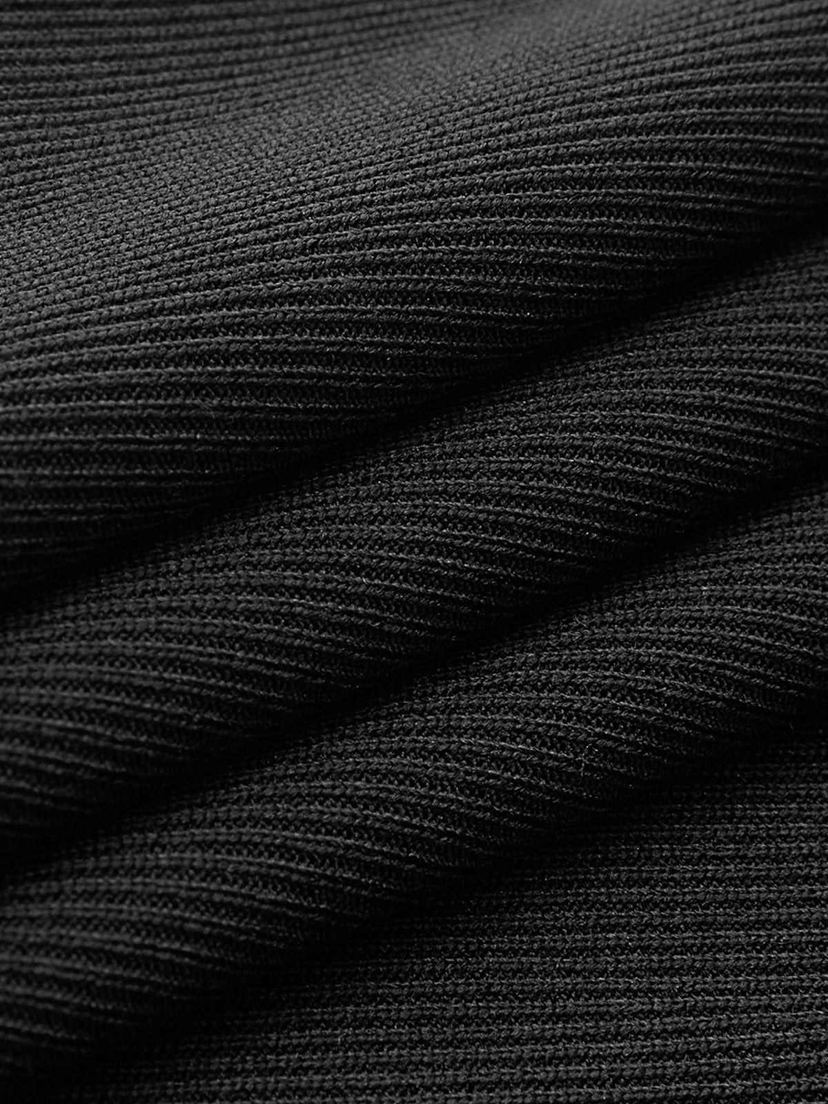 Robe longue moulante en maille à volants