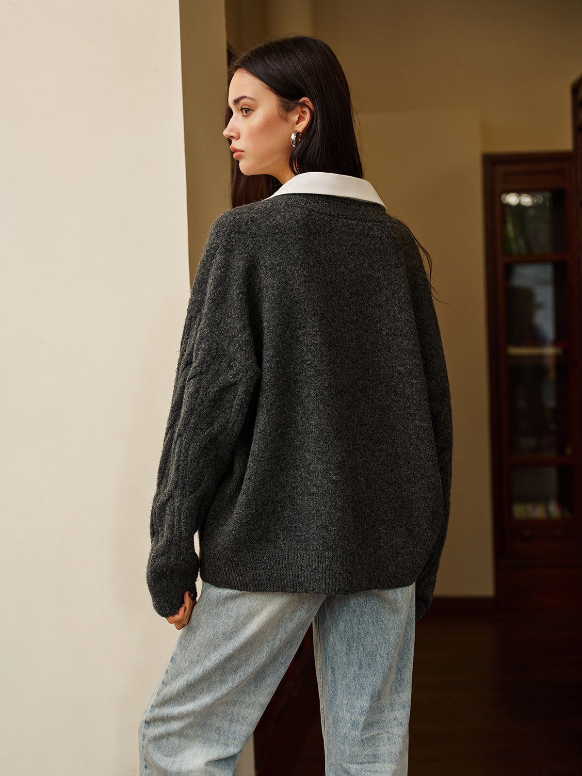 Pull polo torsadé 2 en 1