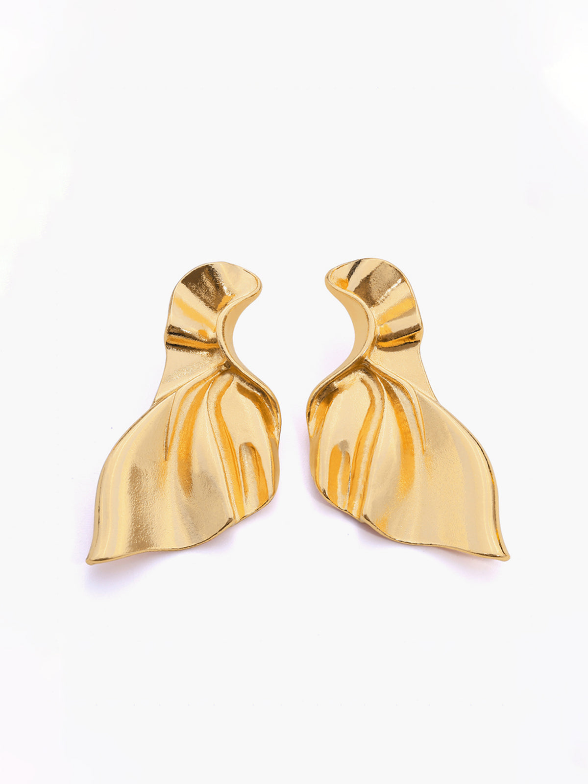 Boucles d'oreilles froncées en forme de queue de sirène