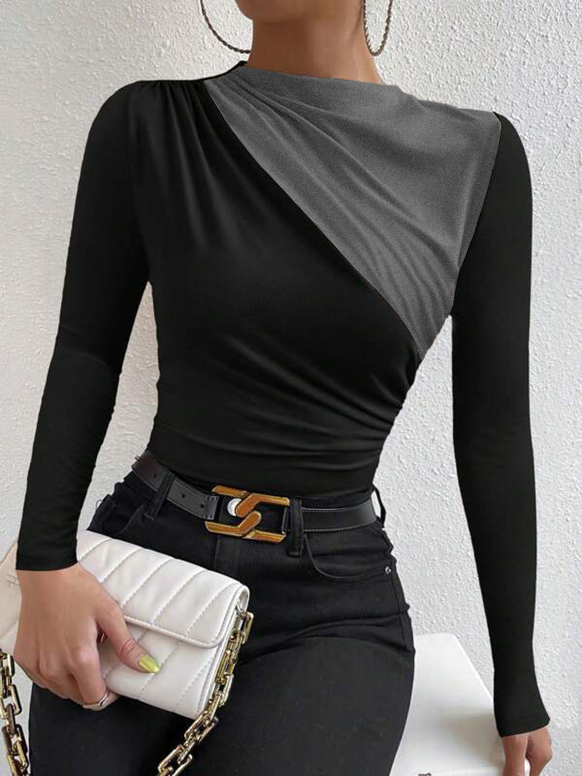 T-shirt à manches longues Color Block