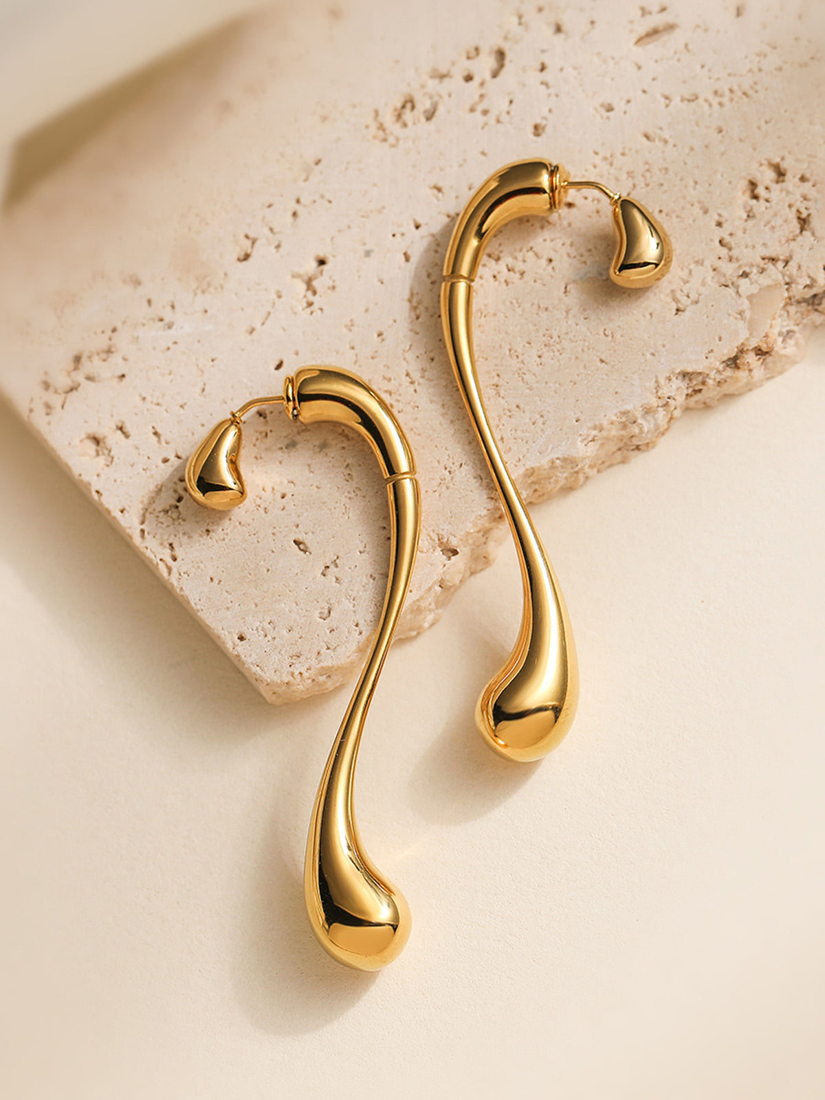 Asymmetrical Water Drop Earrings