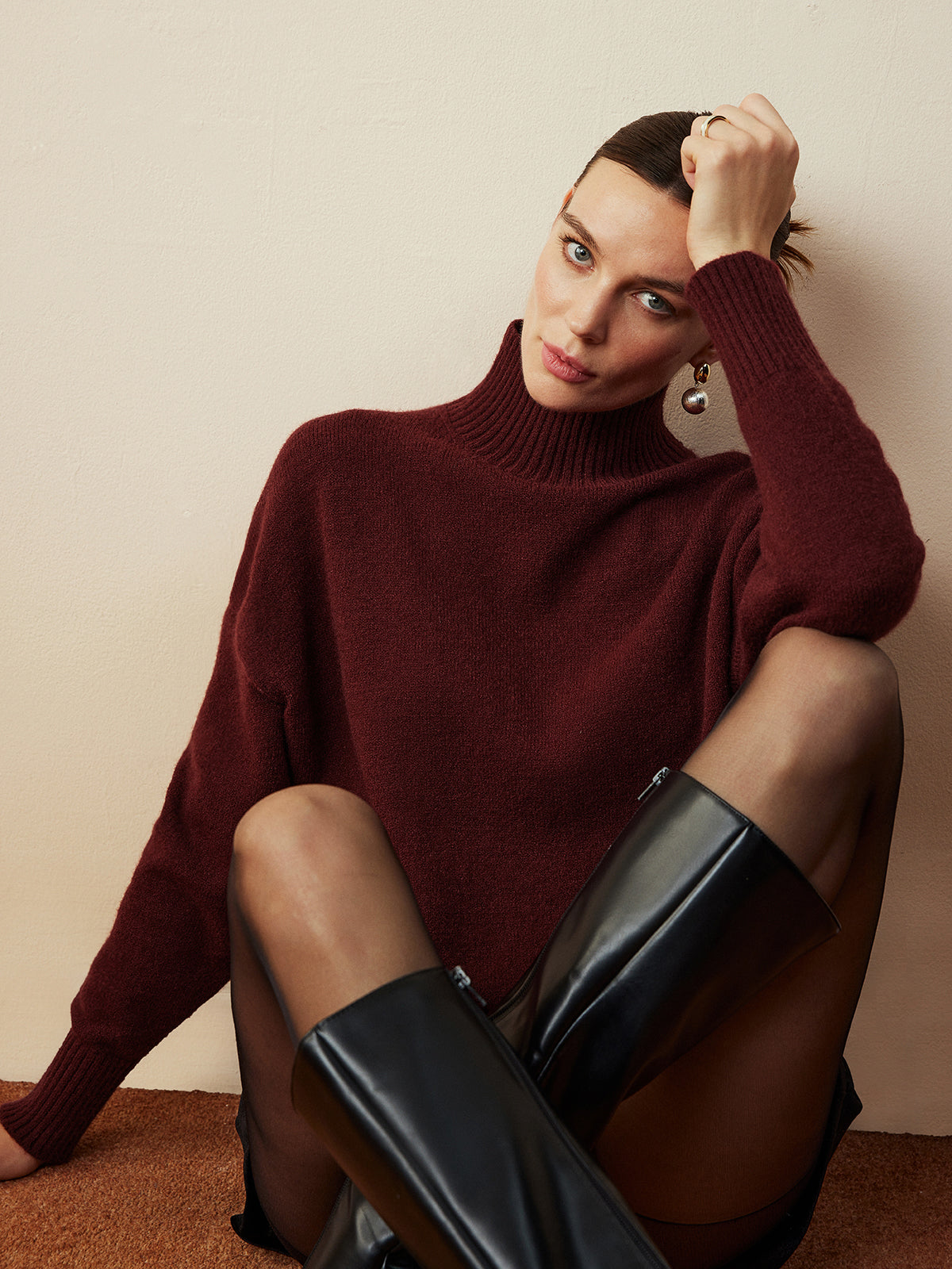 Eleganter Rollkragenpullover