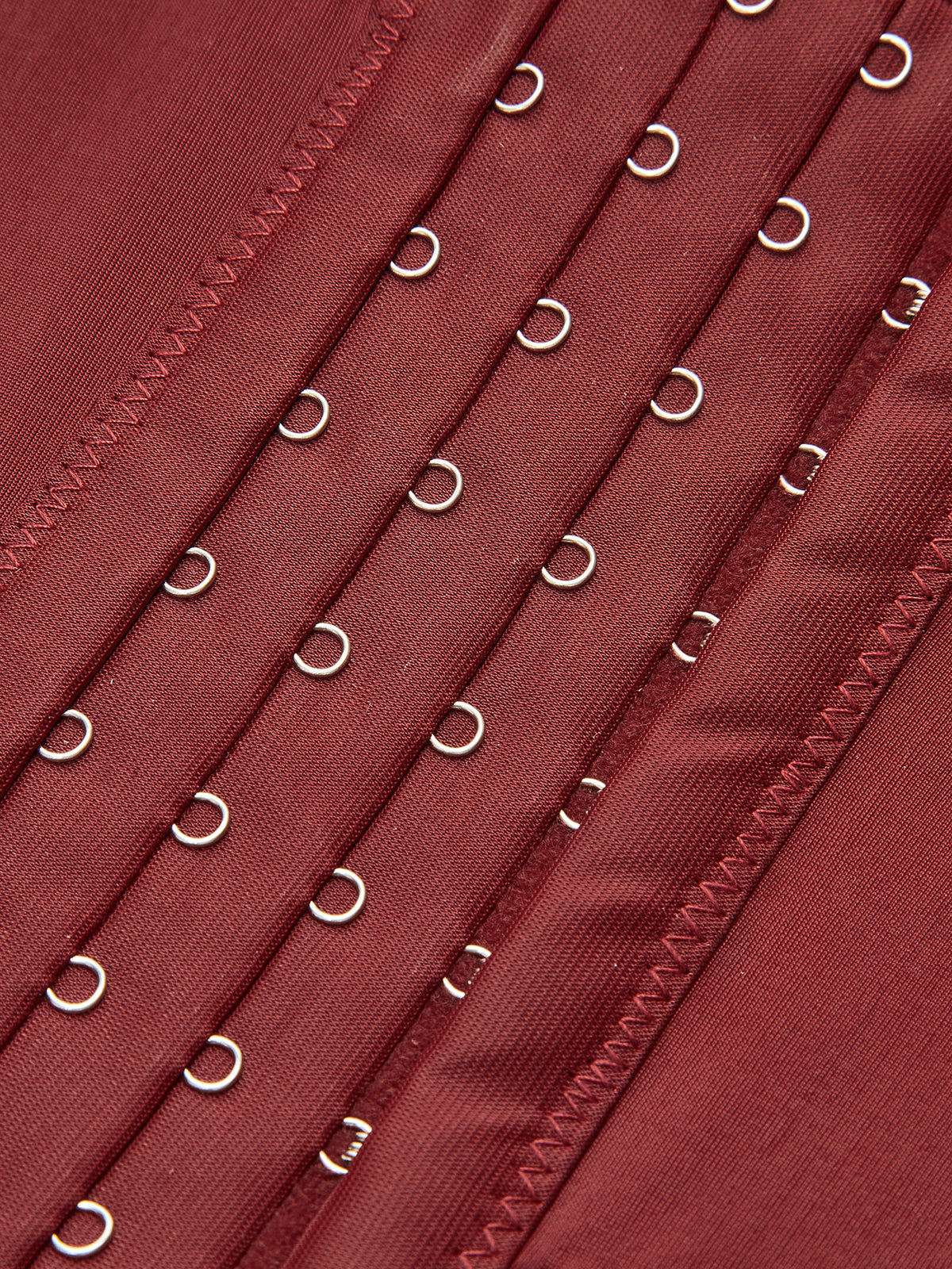 Semi-Sheer Spaghetti Strap Piping Corset Top