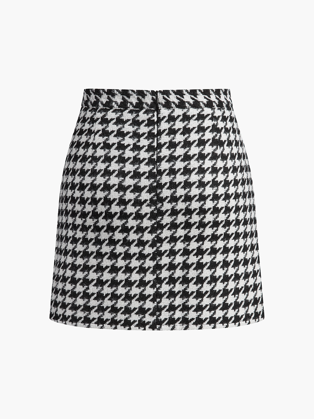 Plaid Tweed Mini Skirt
