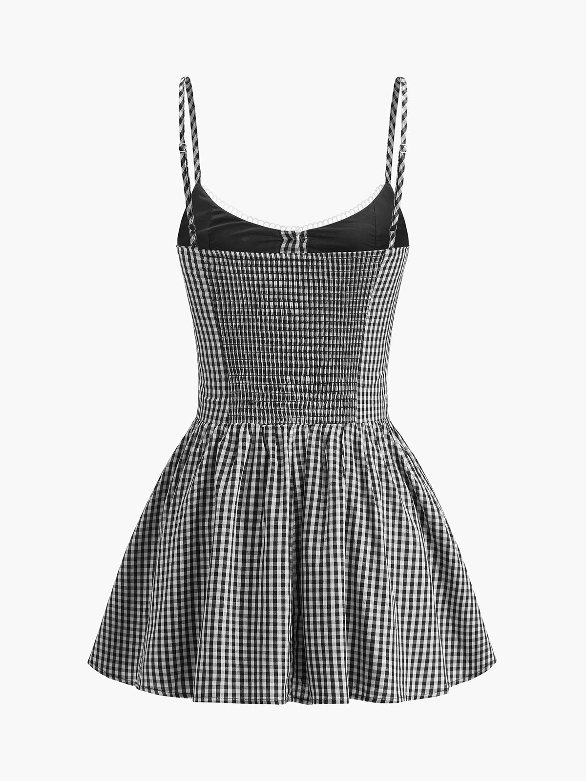 Robe caraco boutonnée à carreaux
