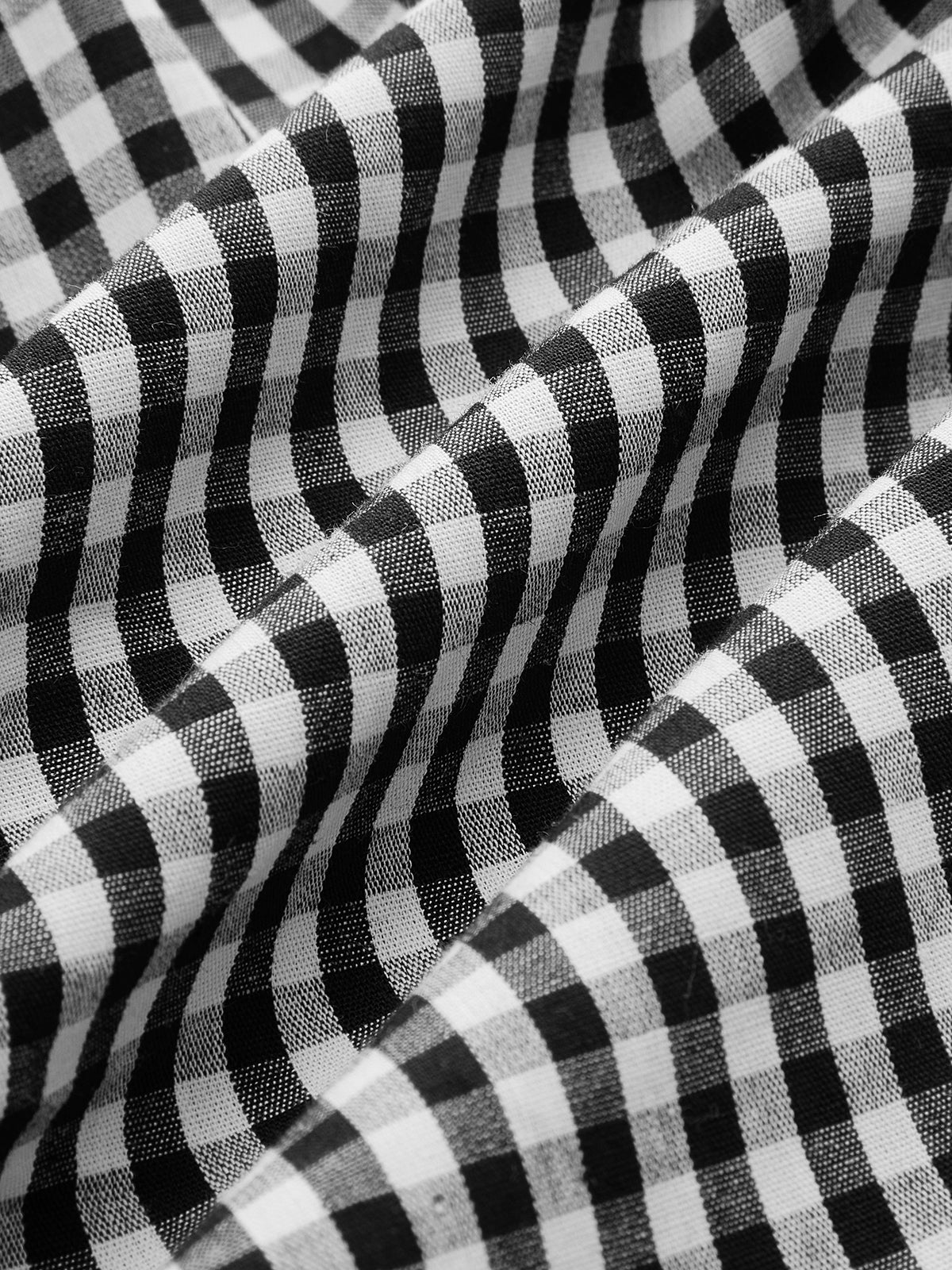 Robe caraco boutonnée à carreaux