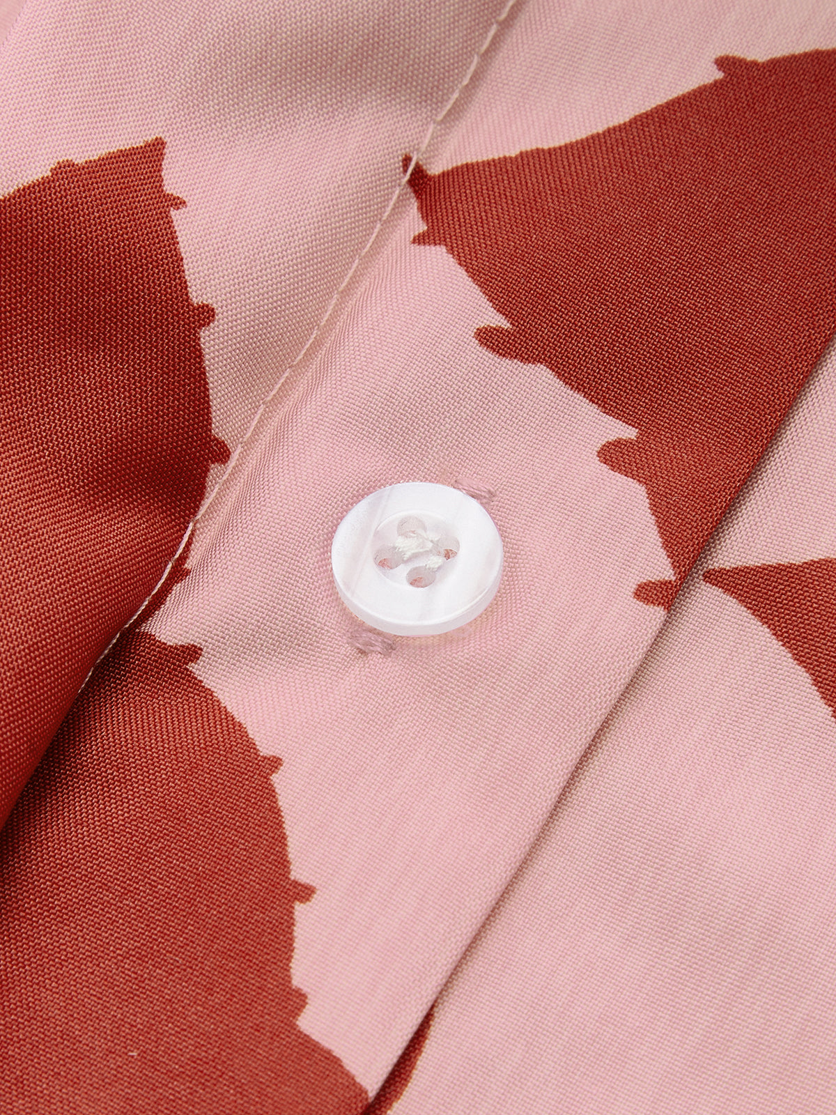 Floral Print Shirt Jumpsuit