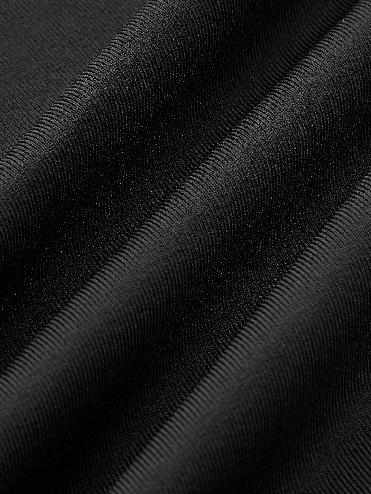 Jerseykleid mit Stehkragen, Falten und Schlitz