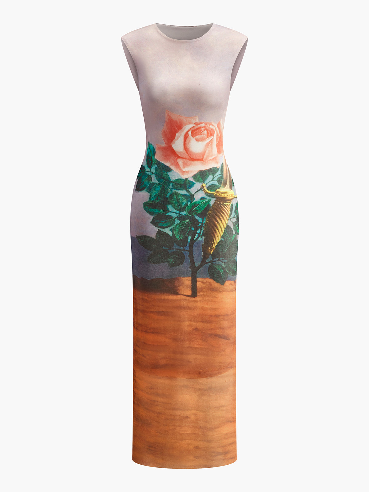 Robe en tulle imprimé fleuri