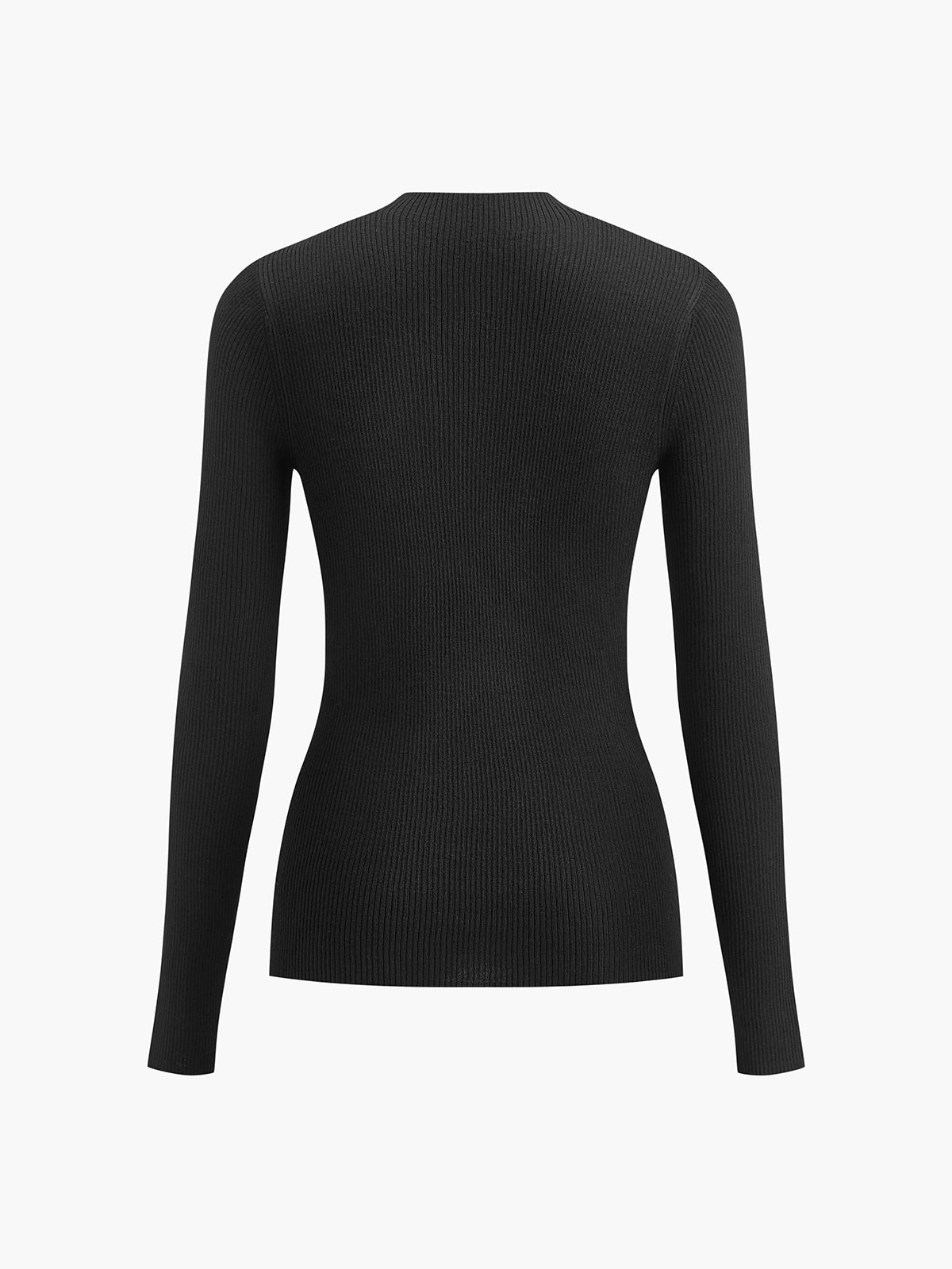 Haut en maille boutonnée