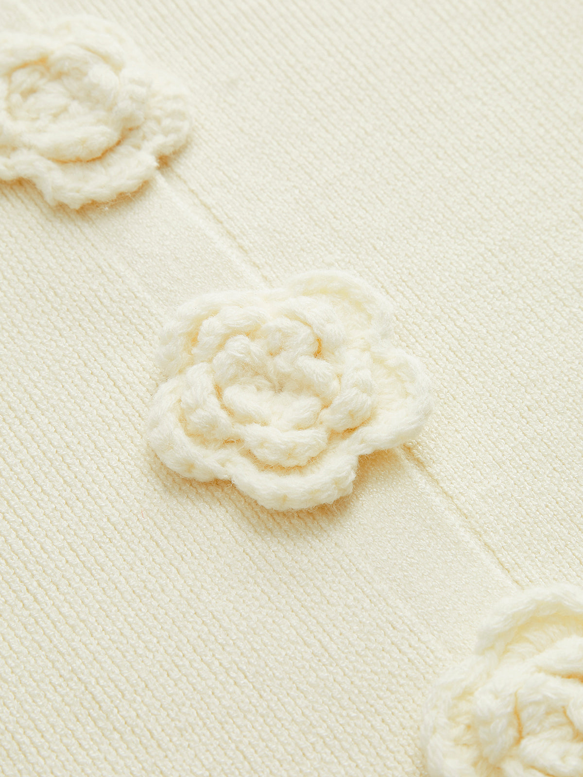 Gilet à bordure de laitue fleurie 3D