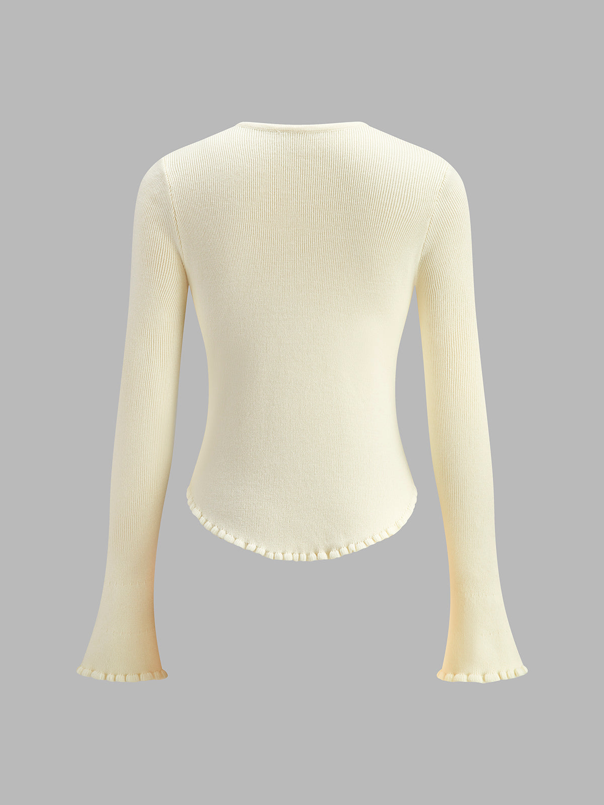 Gilet à bordure de laitue fleurie 3D