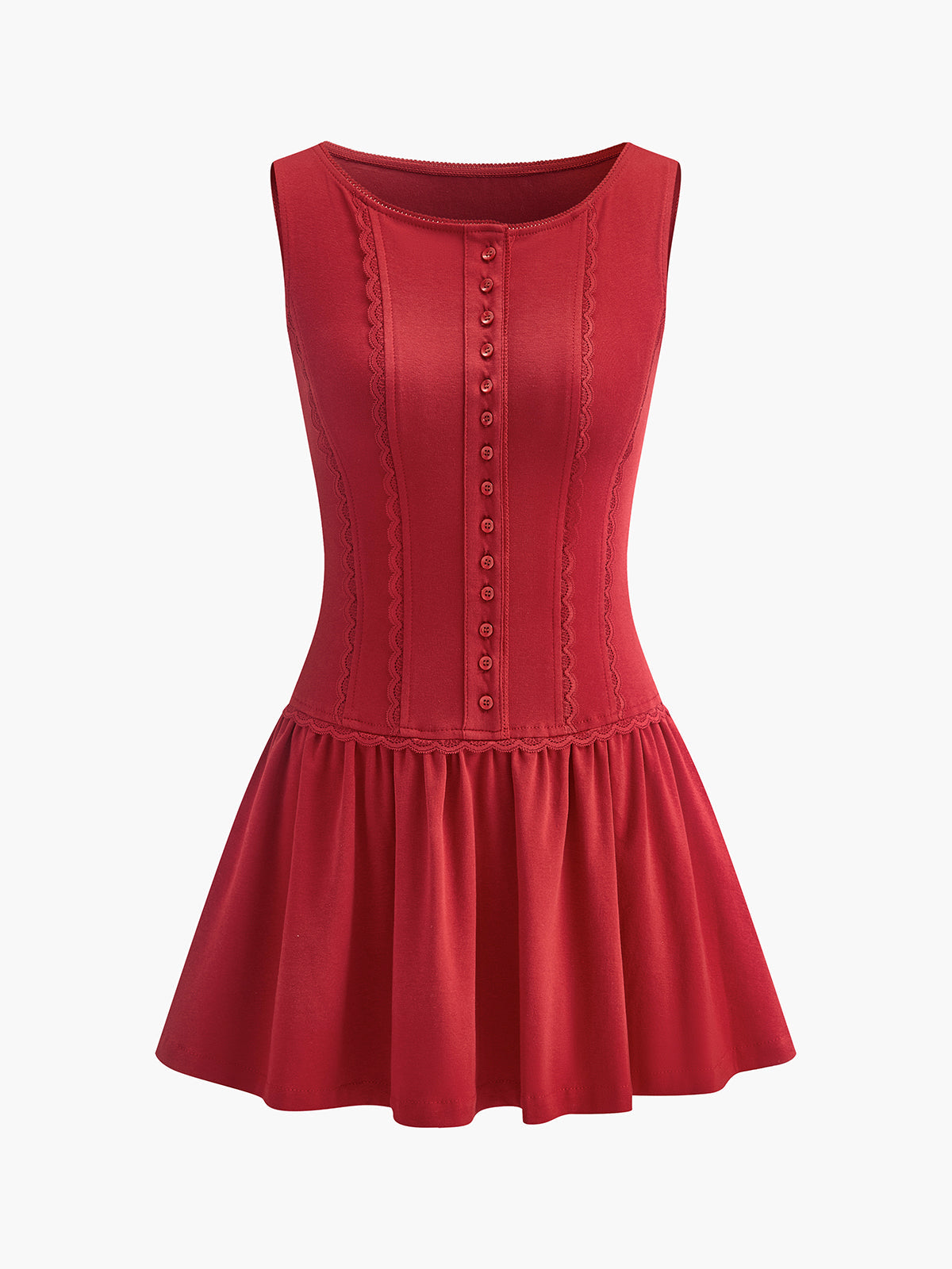 Geknöpftes Plisseekleid mit Blumenmuster