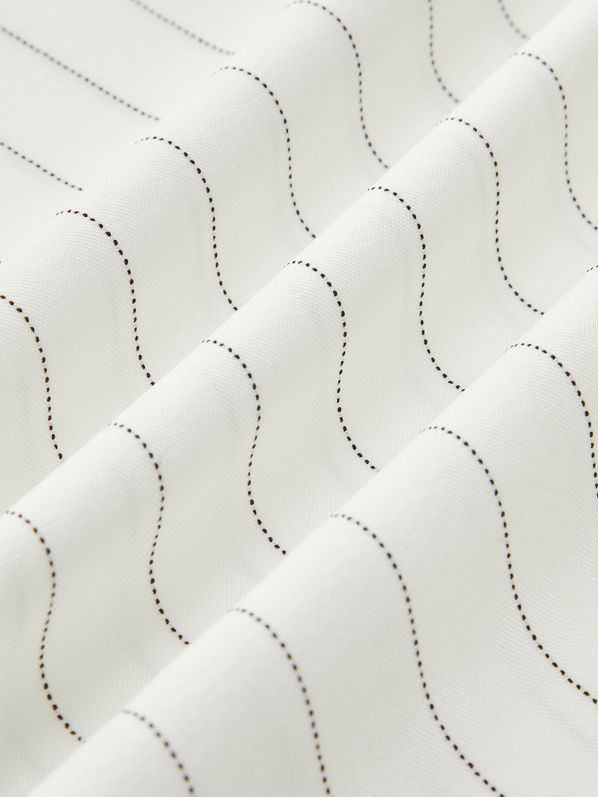 Pinstriped Contrast Trim Wide-Leg Pants