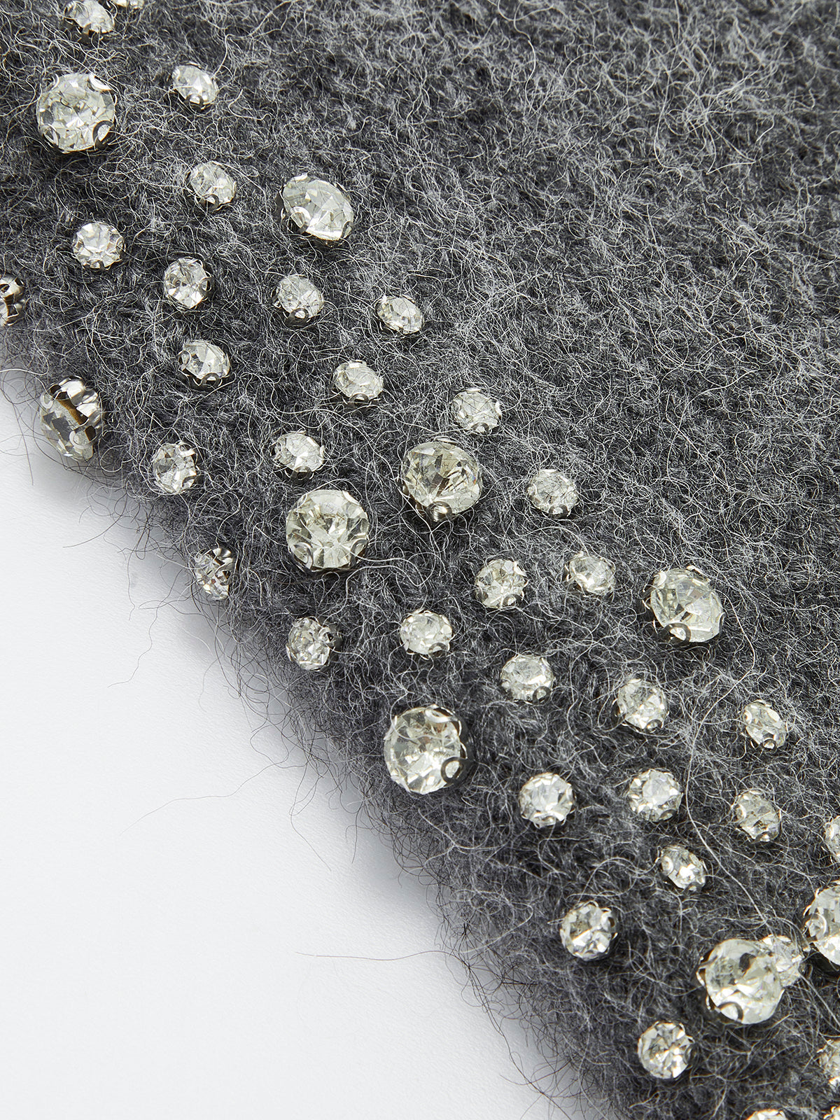 Gilet pull perlé en mélange de laine