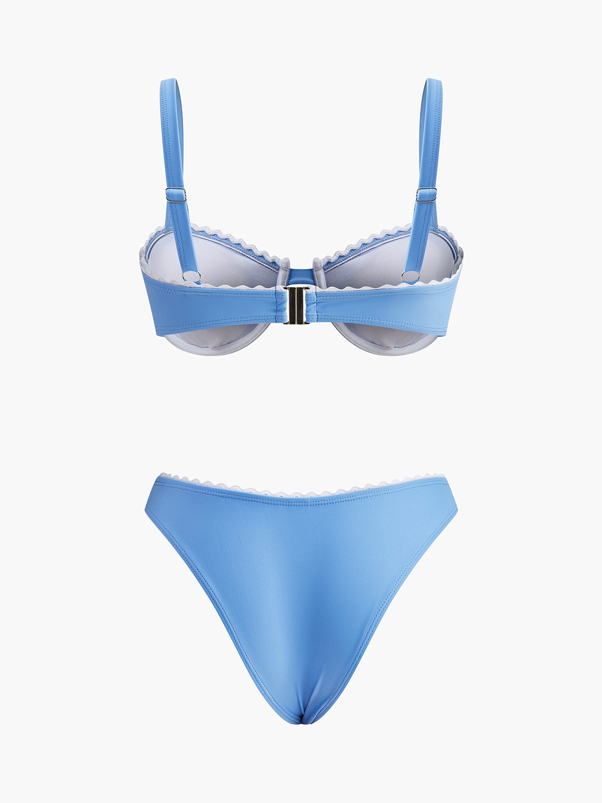 Bikini-Set mit gewelltem Rand