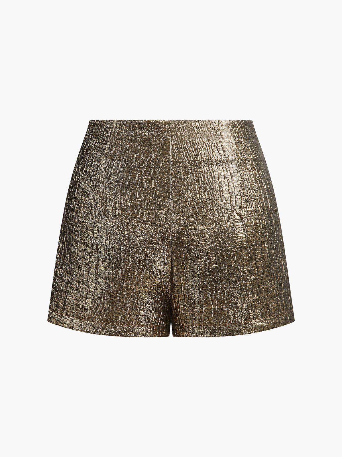 Shorts en jersey endroit taille mi-haute
