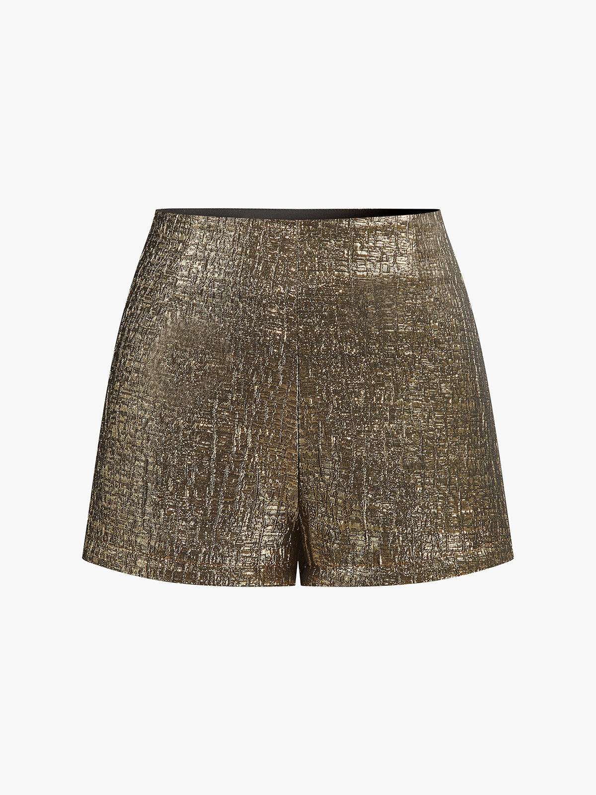 Shorts en jersey endroit taille mi-haute
