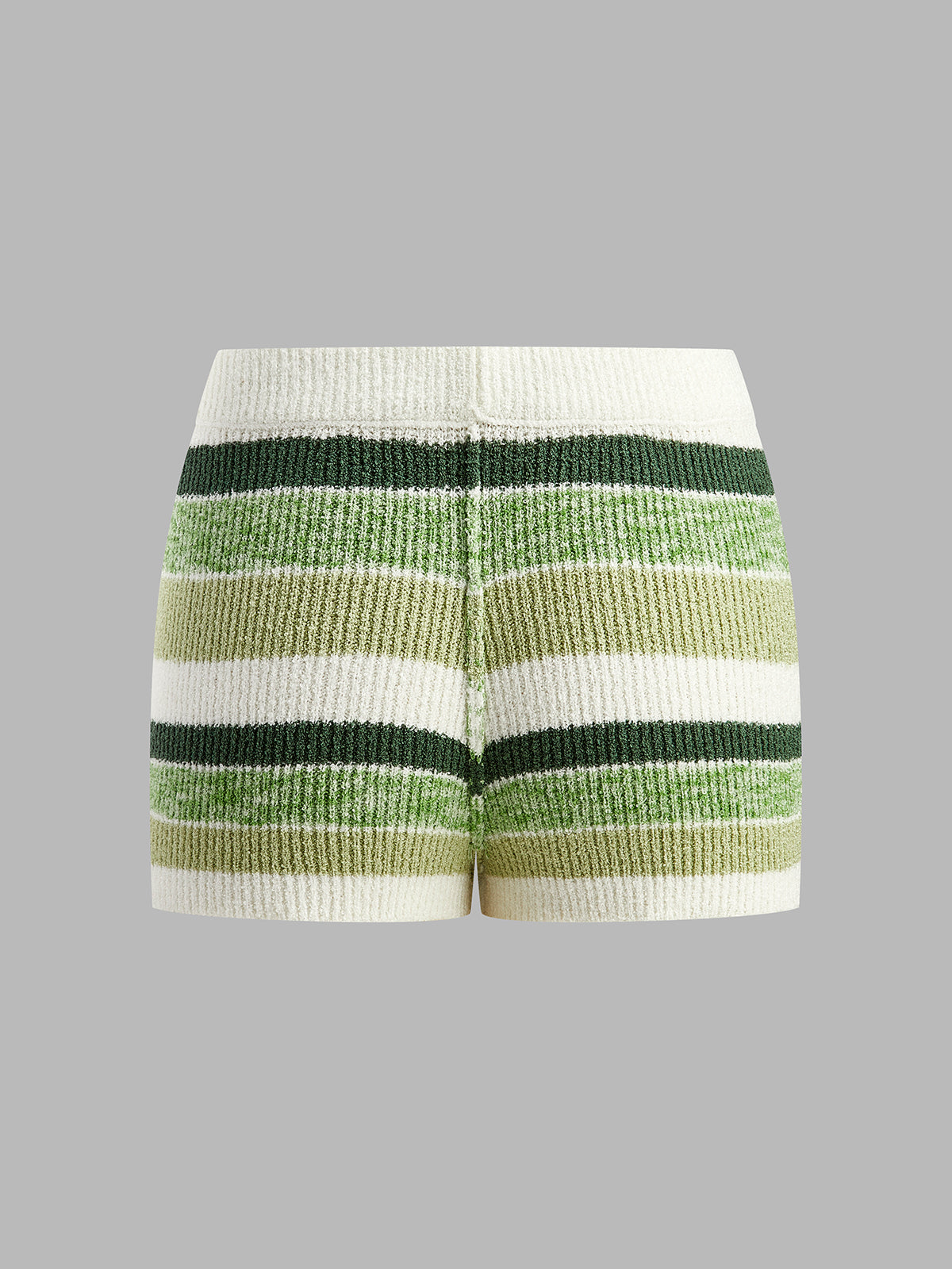 Short rayé en maille