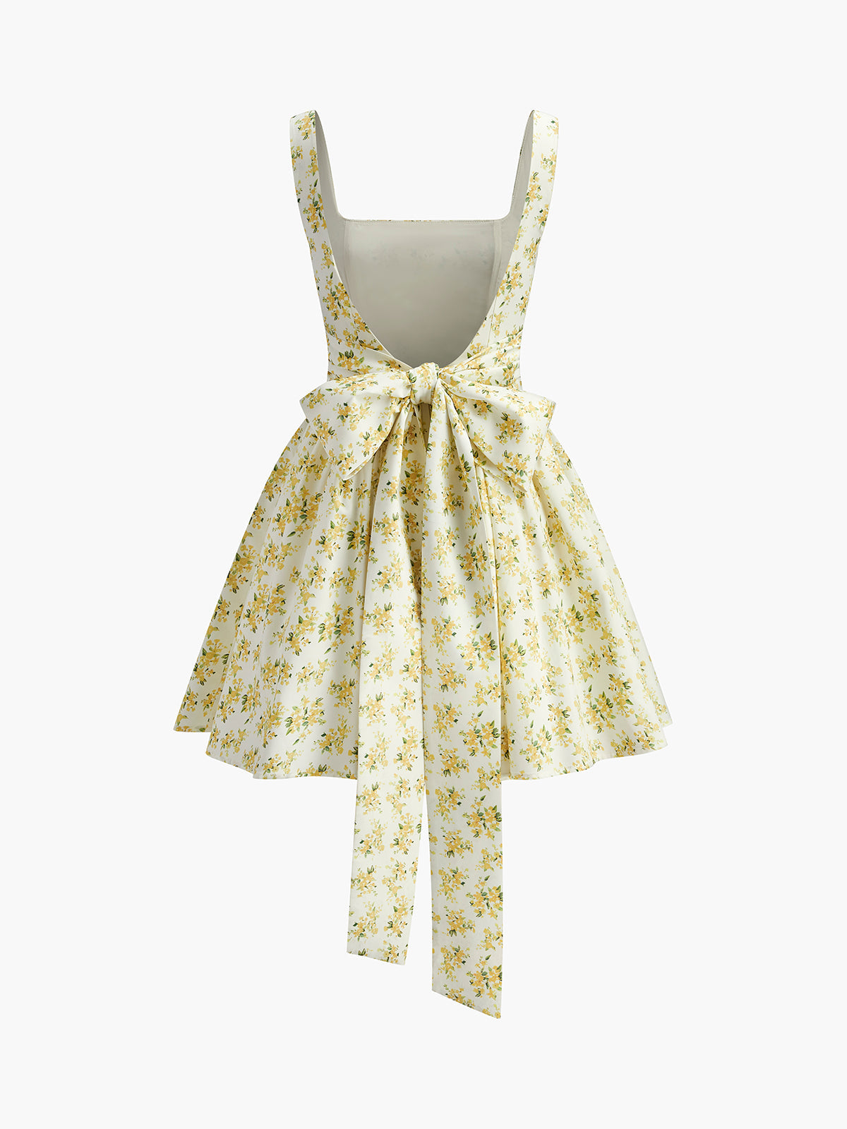 Kleid mit Blumenmuster und Schleife am Rücken