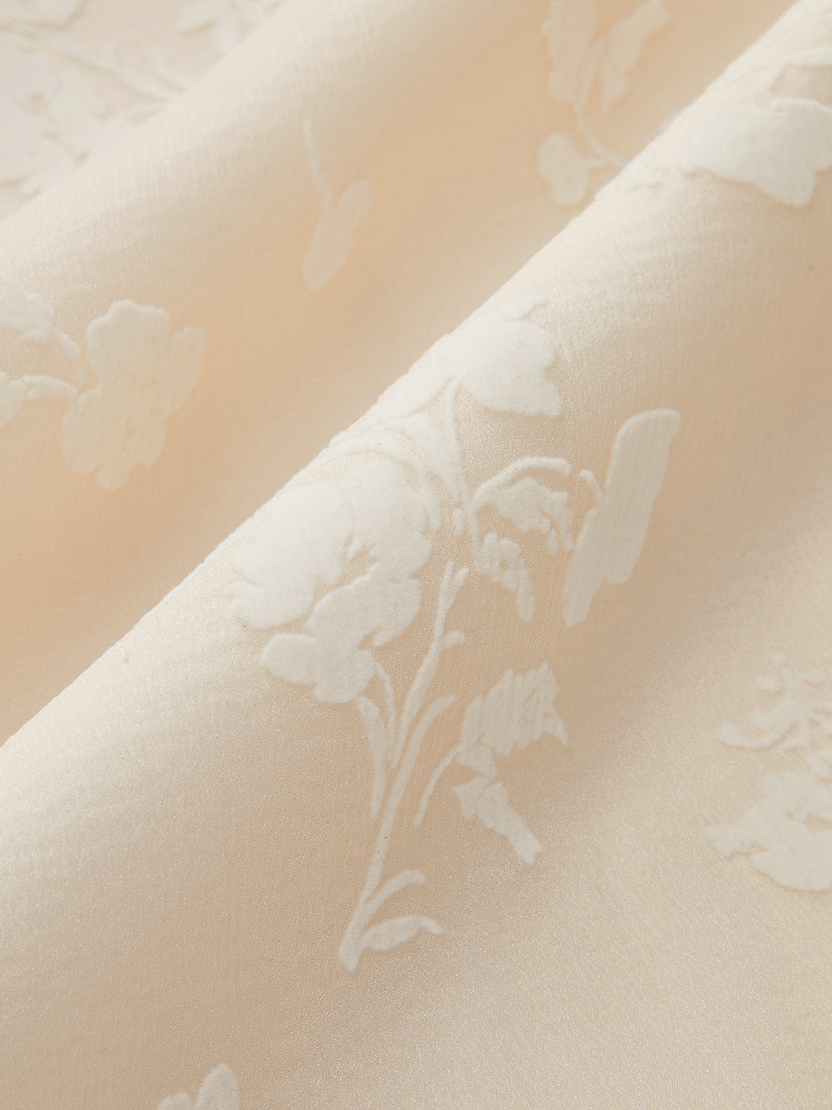 Robe longue en jacquard fleuri