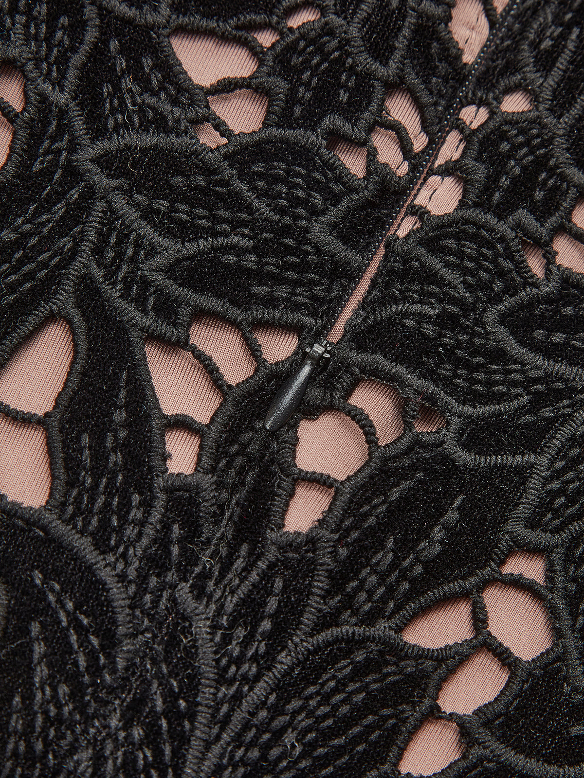 Florales Jacquard-Kleid mit Schleifenträgern