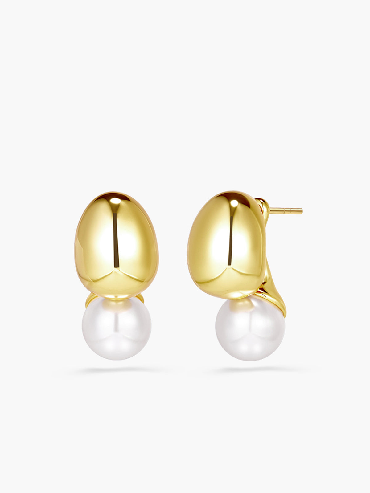 Abnehmbare Golden Bean Ohrstecker