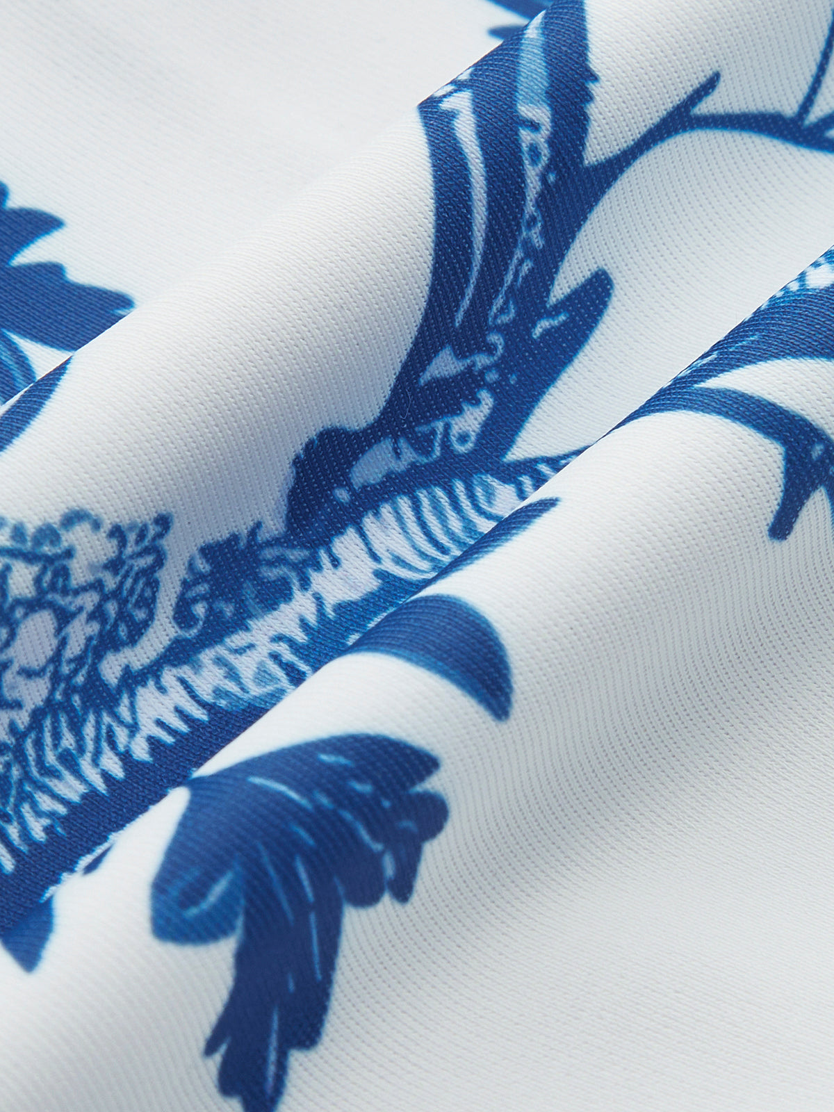 Badeanzug mit Vogelmuster und Bindegürtel