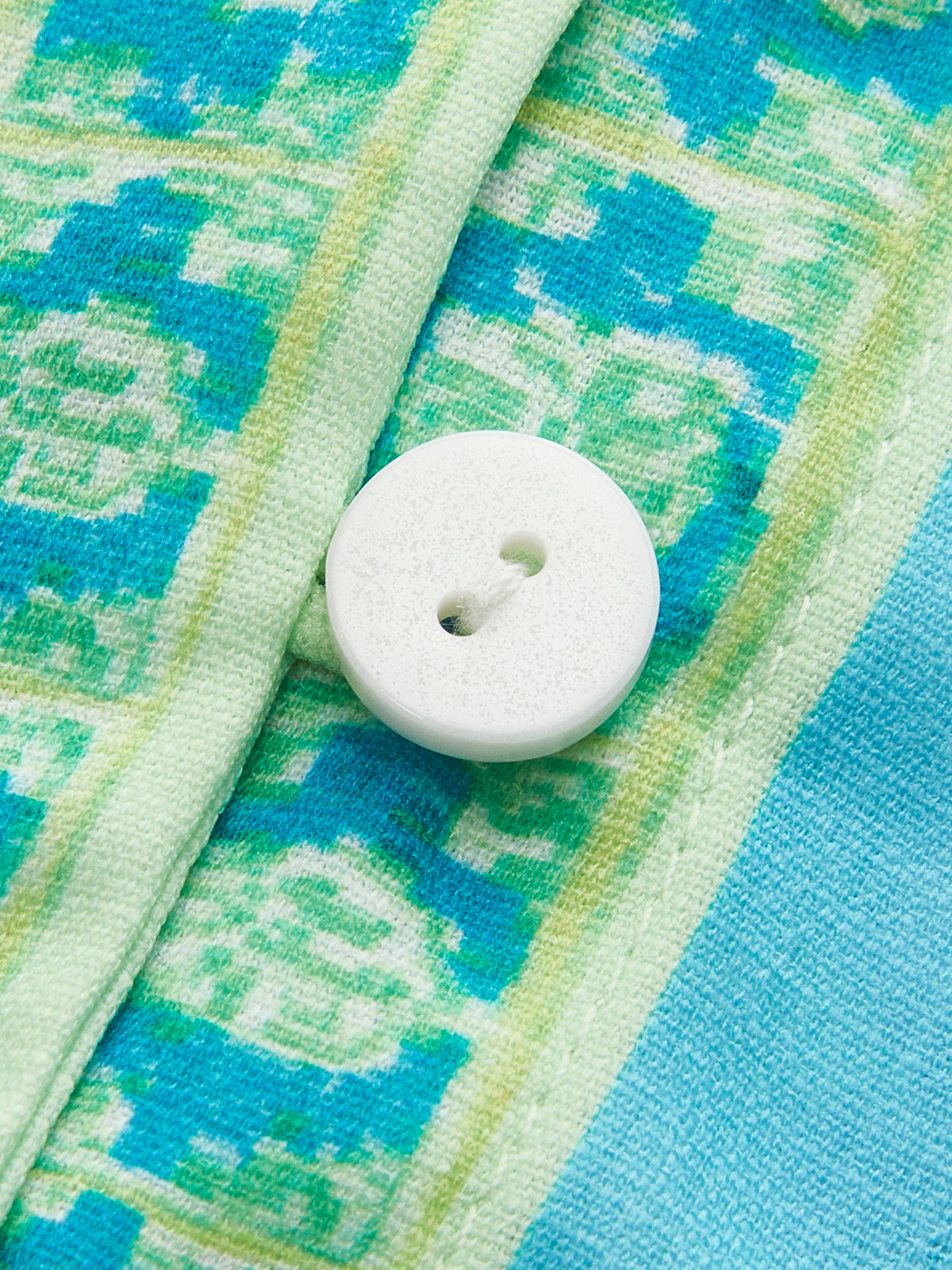 Robe imprimée à col montant avec ceinture