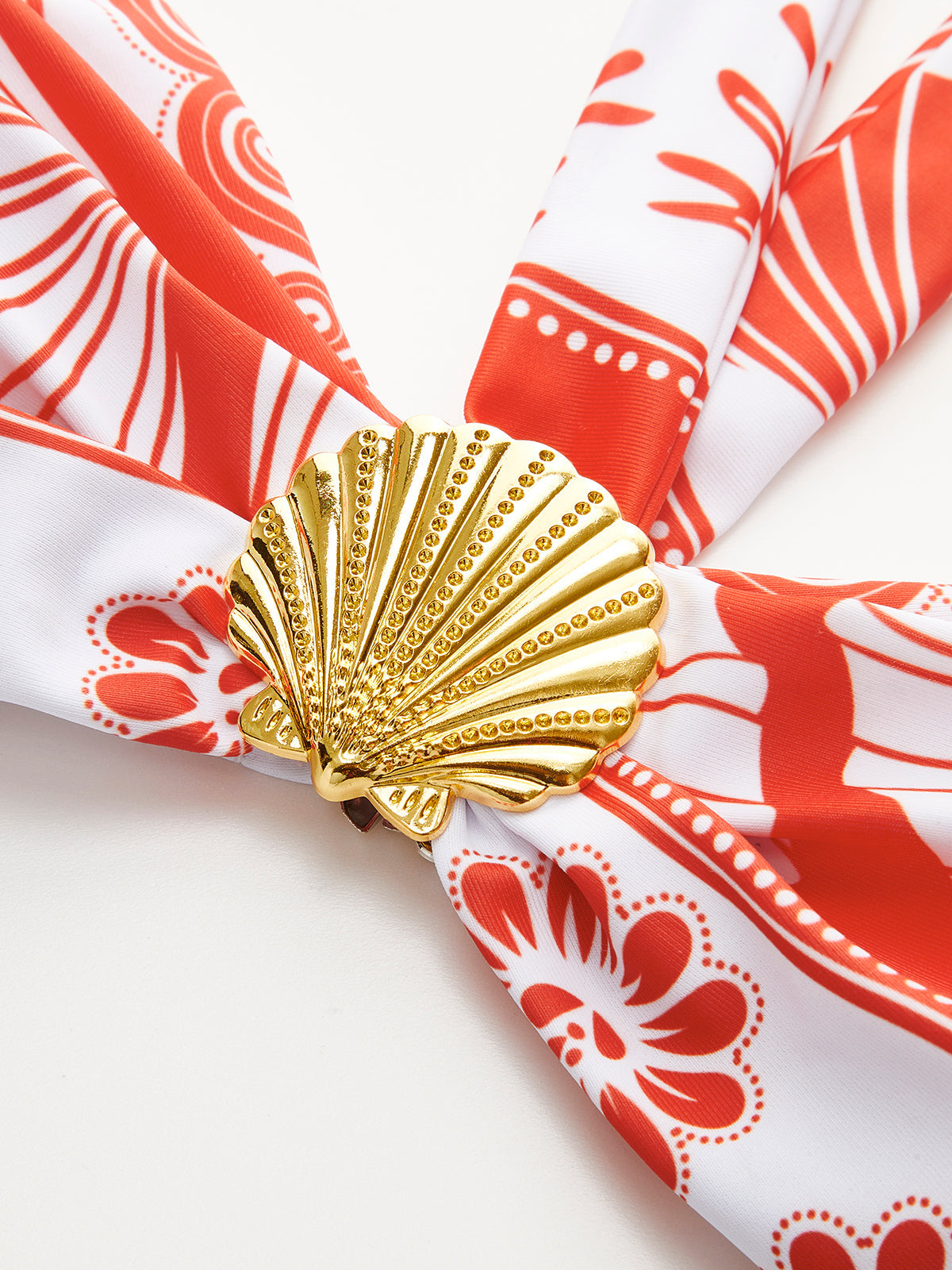 Neckholder-Bikini-Set mit Print