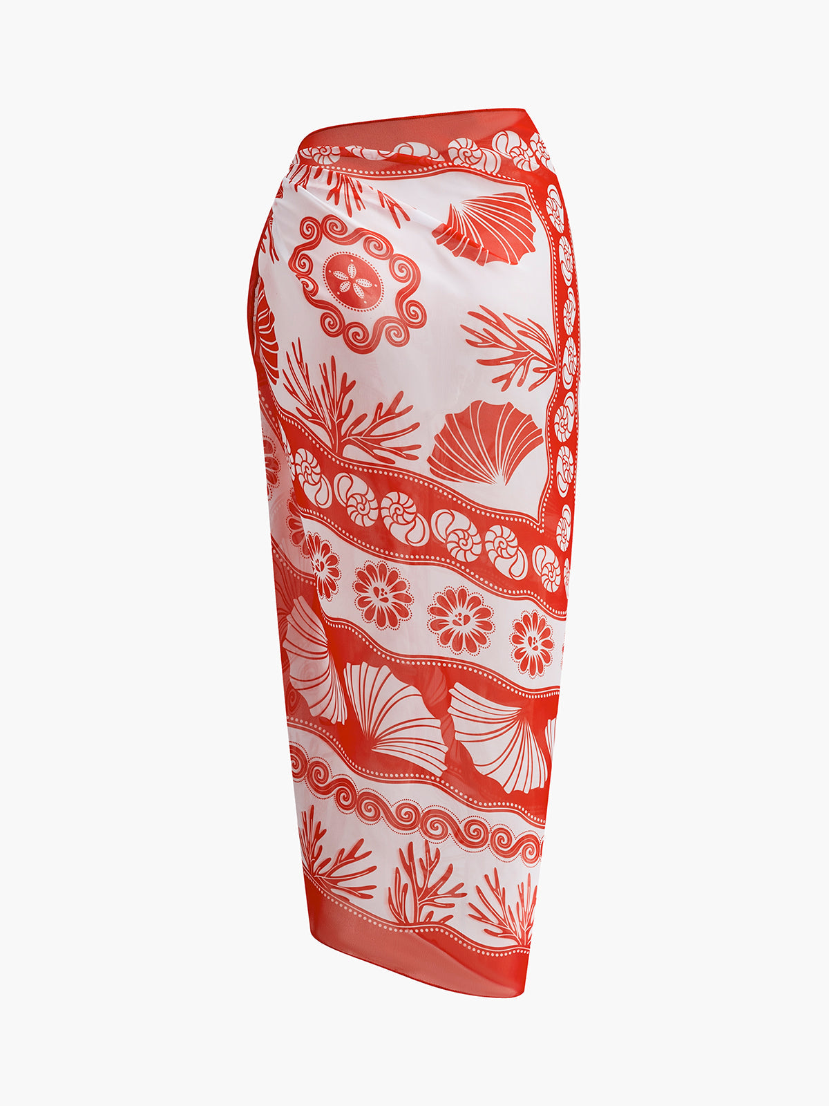 Chiffon-Wickelrock mit Print