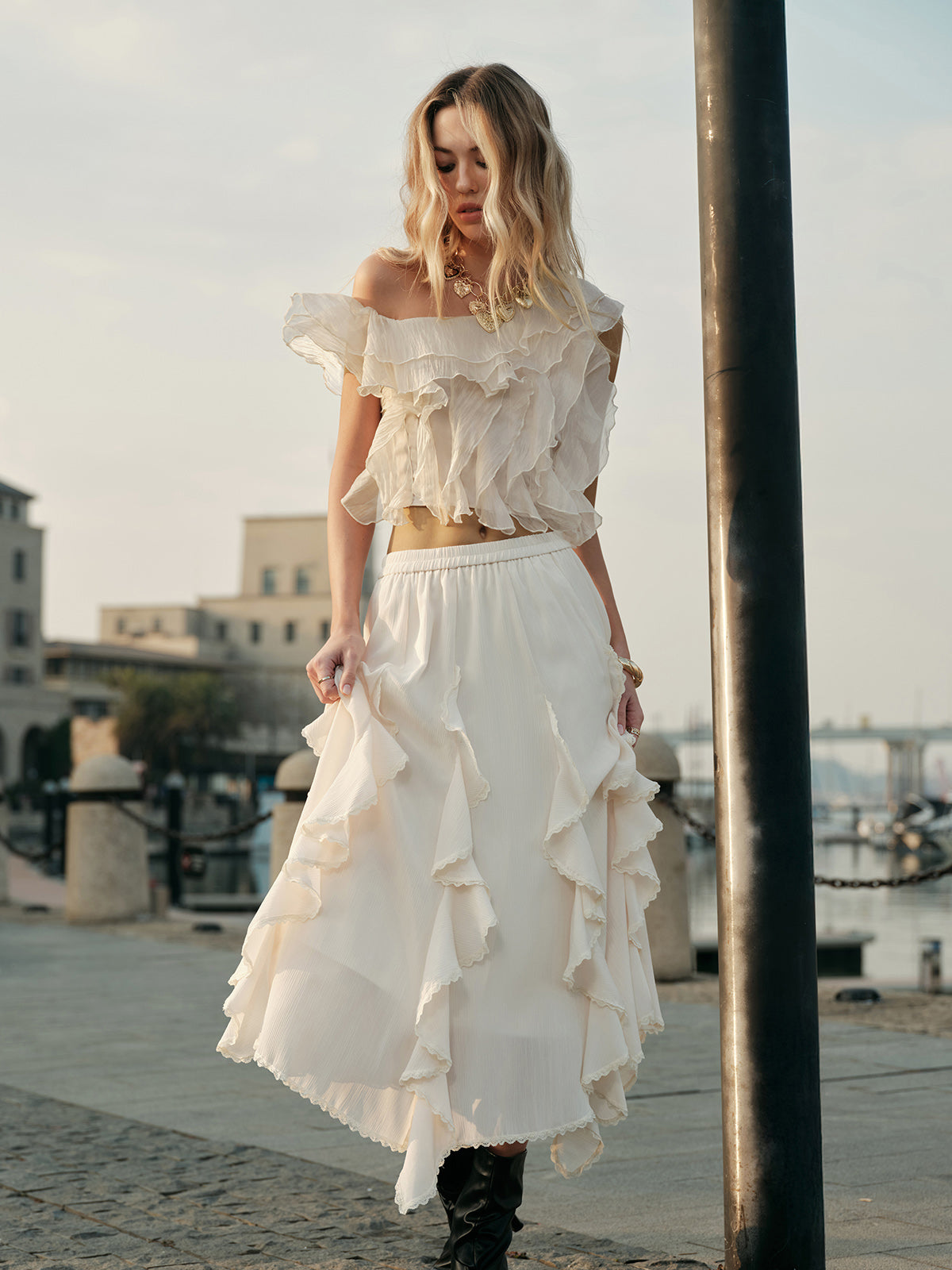 Flowy Ruffled Skirt