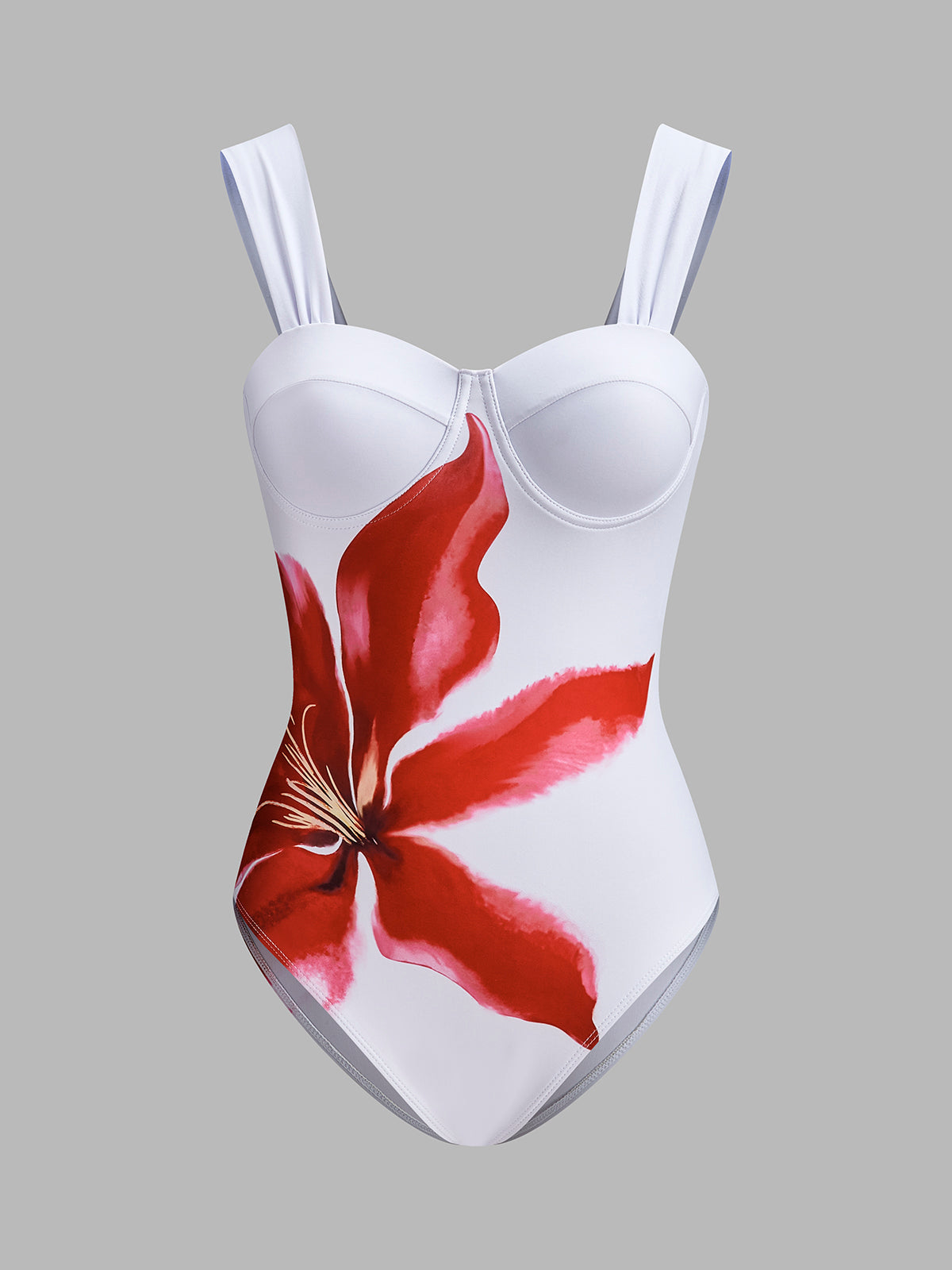 Einteiler im Korsettstil mit drapiertem Überwurf