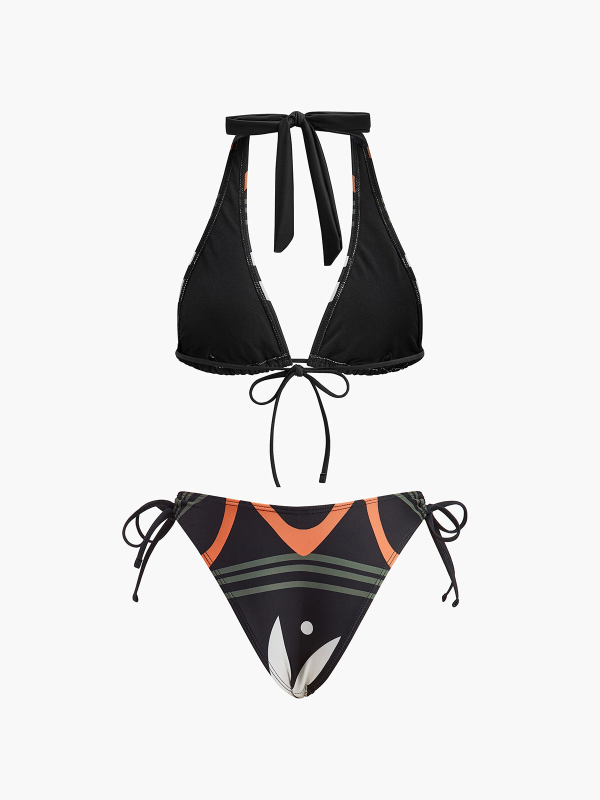 Bikini-Set mit Neckholder und Bindebändern am Rücken