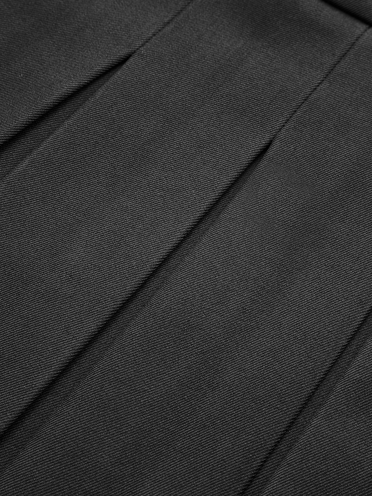 Pleated Split Skirt