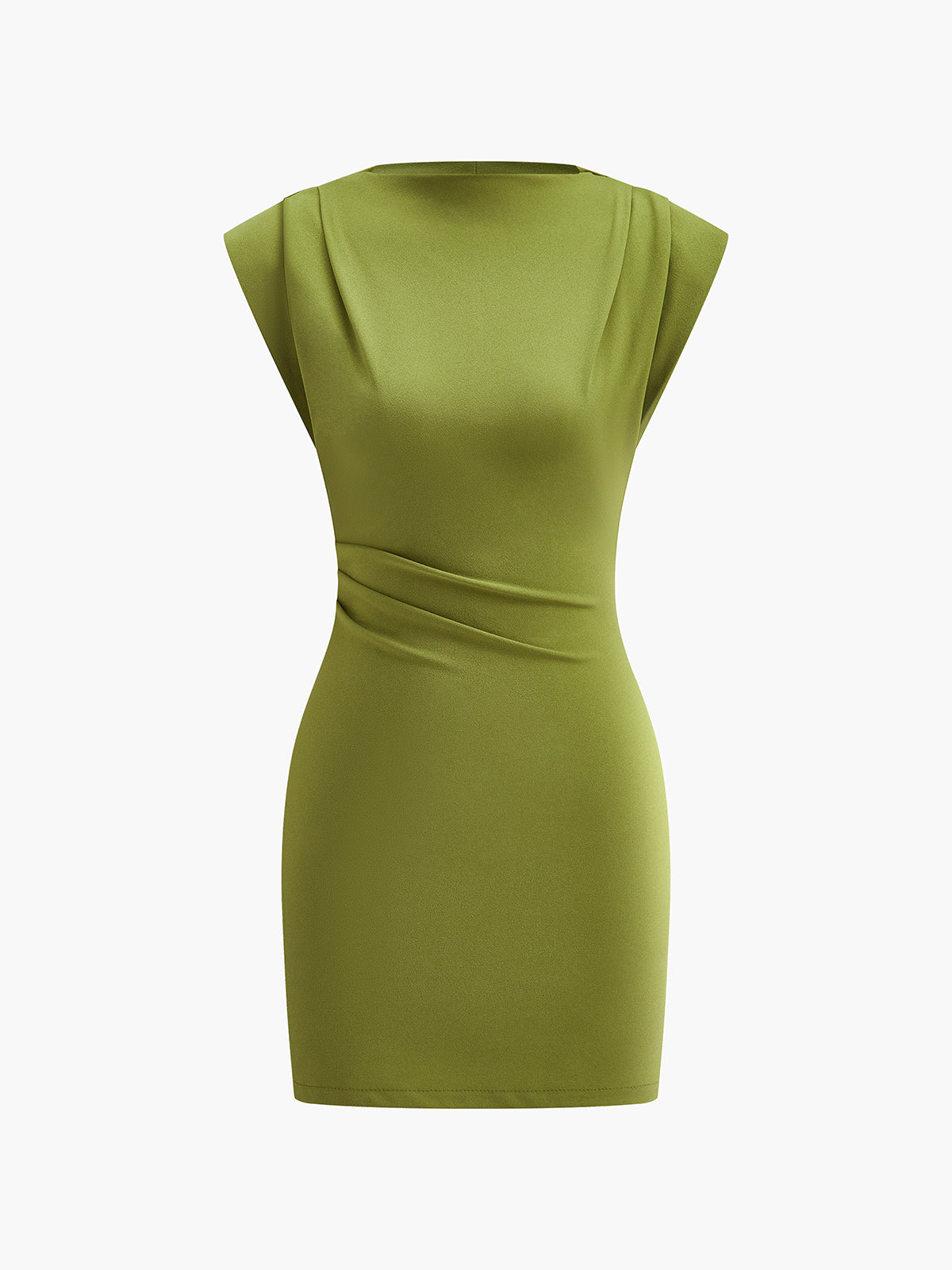 Ärmelloses Kleid mit Drapierungen