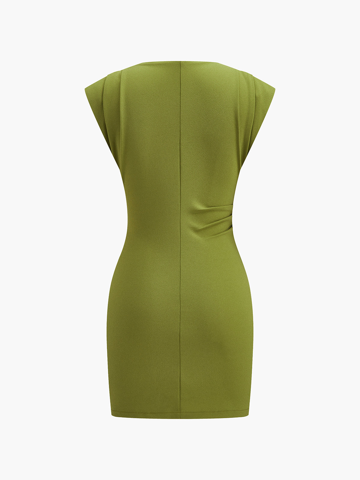 Ärmelloses Kleid mit Drapierungen