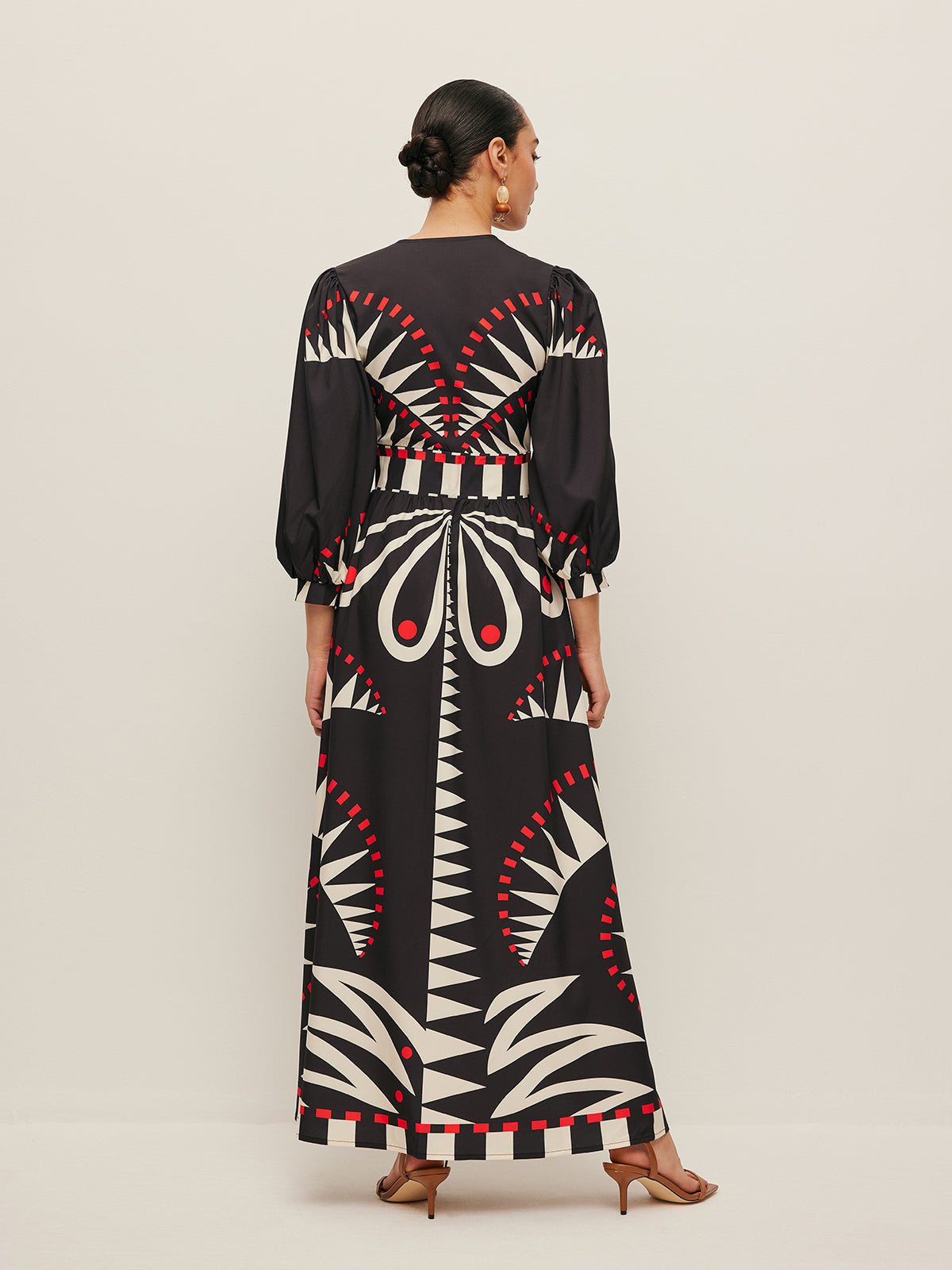 Robe Bohème Col V Fendue