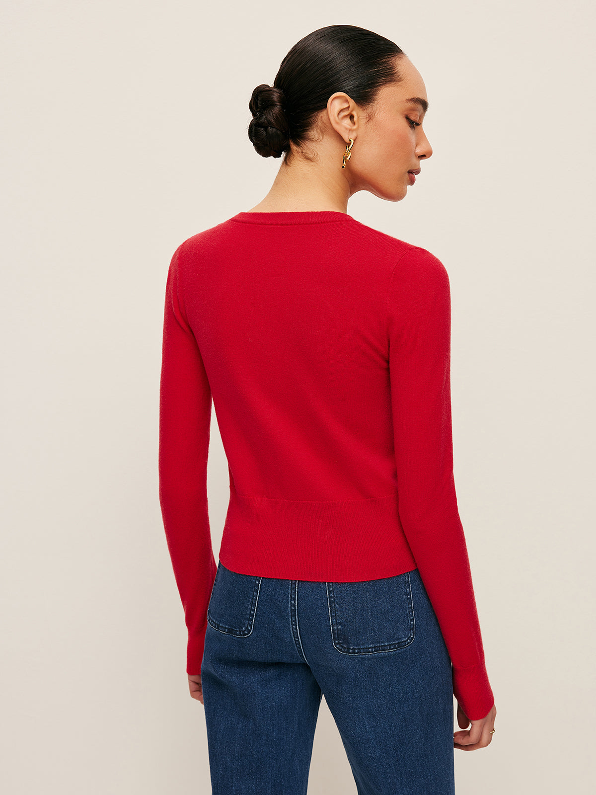 Cardigan orné de fleurs 3D