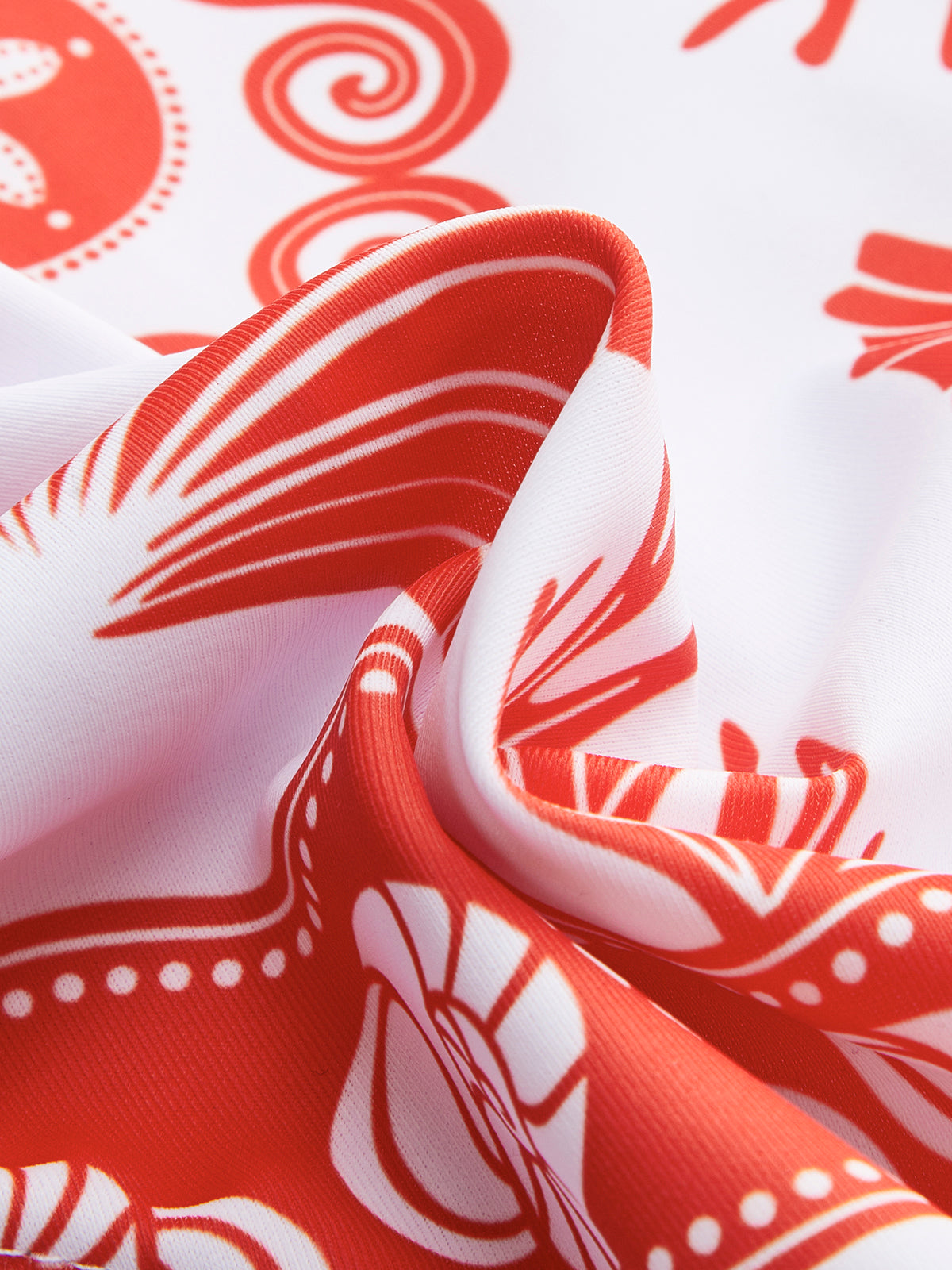 Einteiliger Badeanzug mit Metalldetail-Print