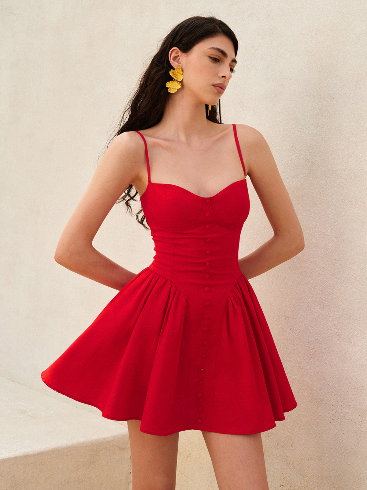Robe Caraco à Lacets au Dos