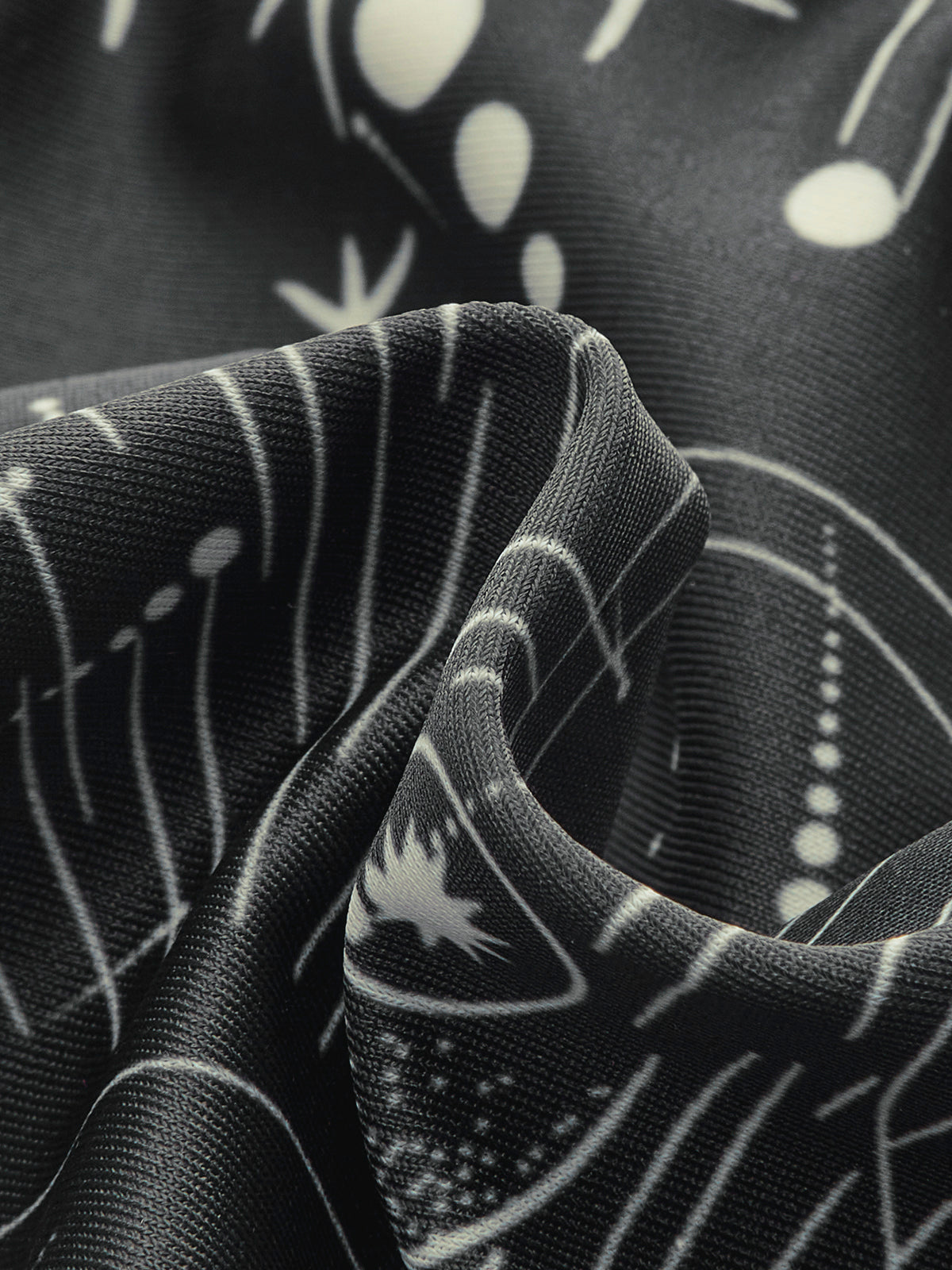 Bikini-Set mit Astrologie-Print und Neckholder