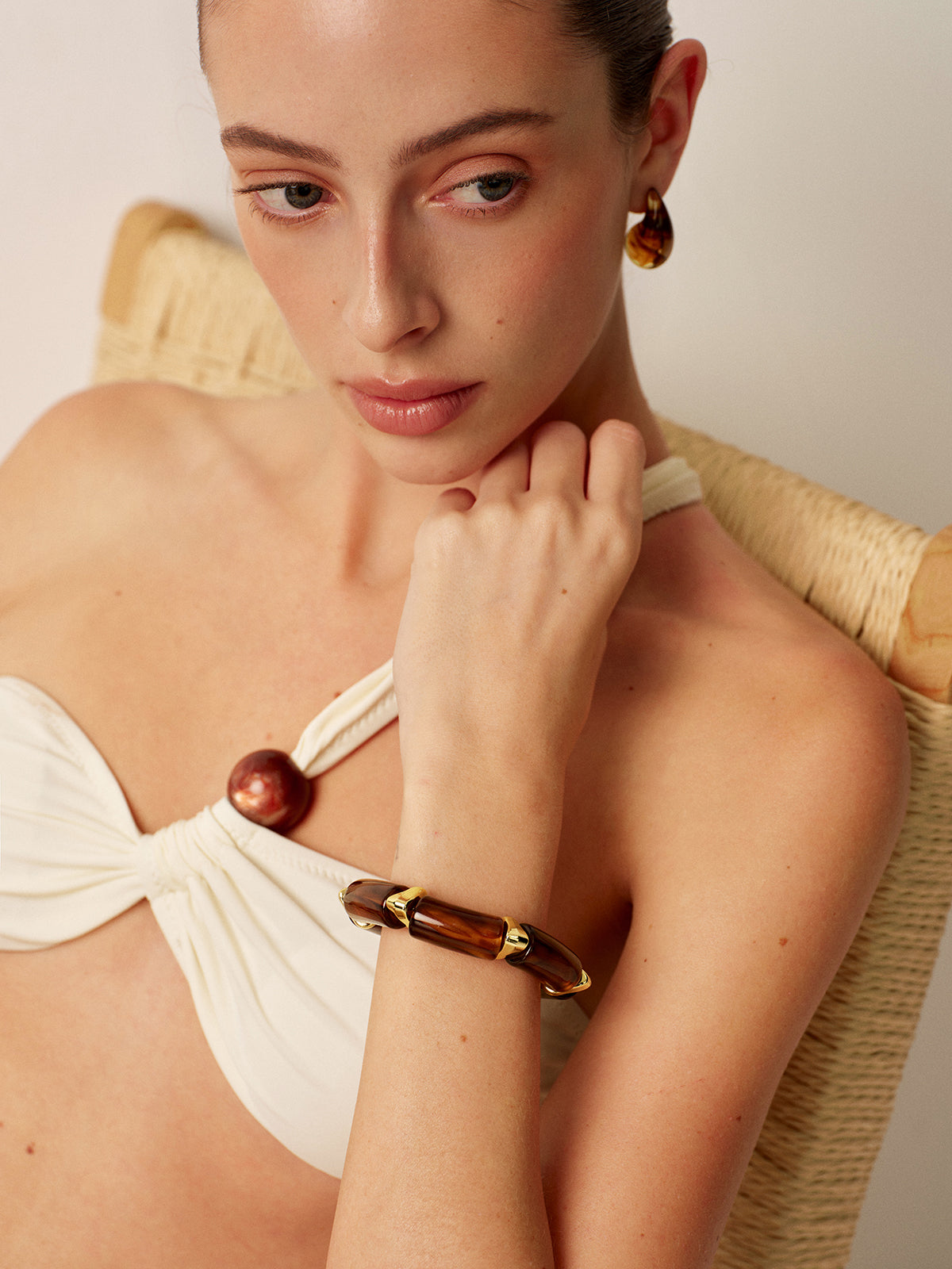 Bracelet jonc en résine