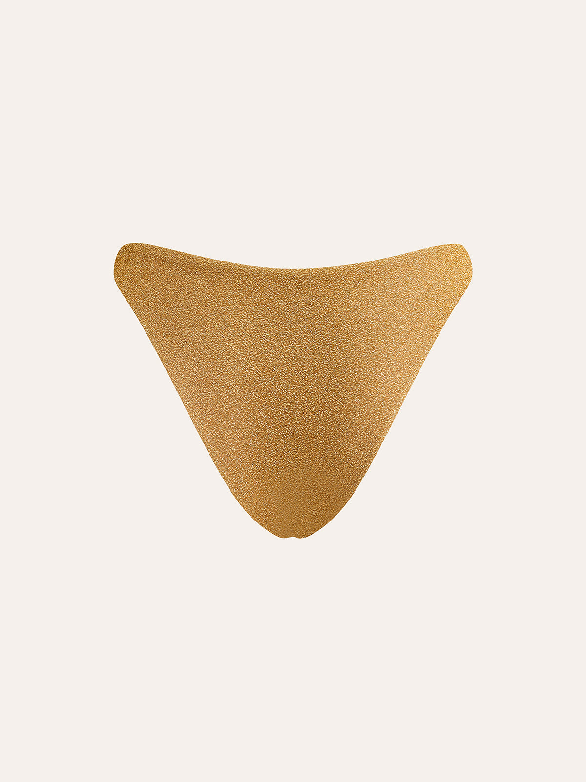 Bikinihose mit goldfarbenen Metallic-Details