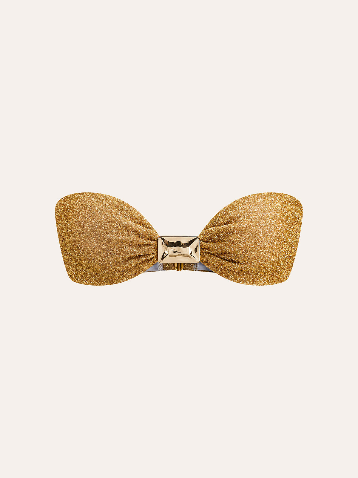 Haut de bikini bandeau à nœud métallique