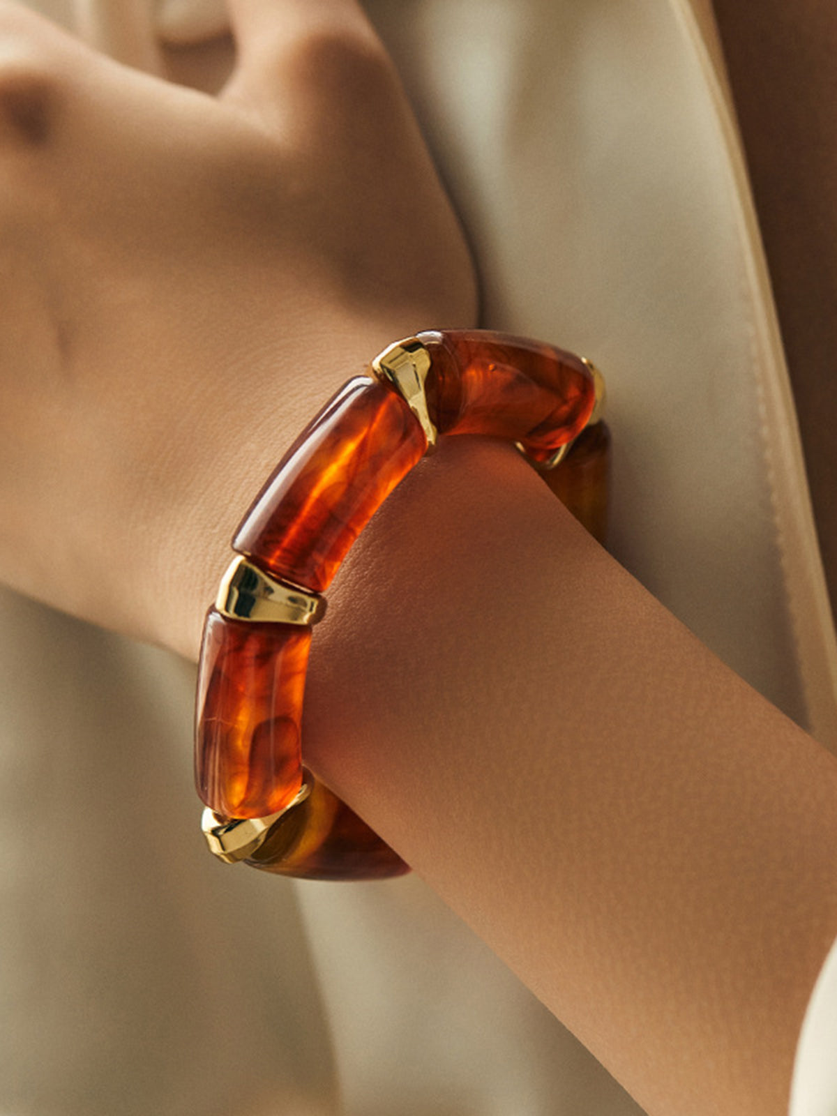 Bracelet jonc en résine