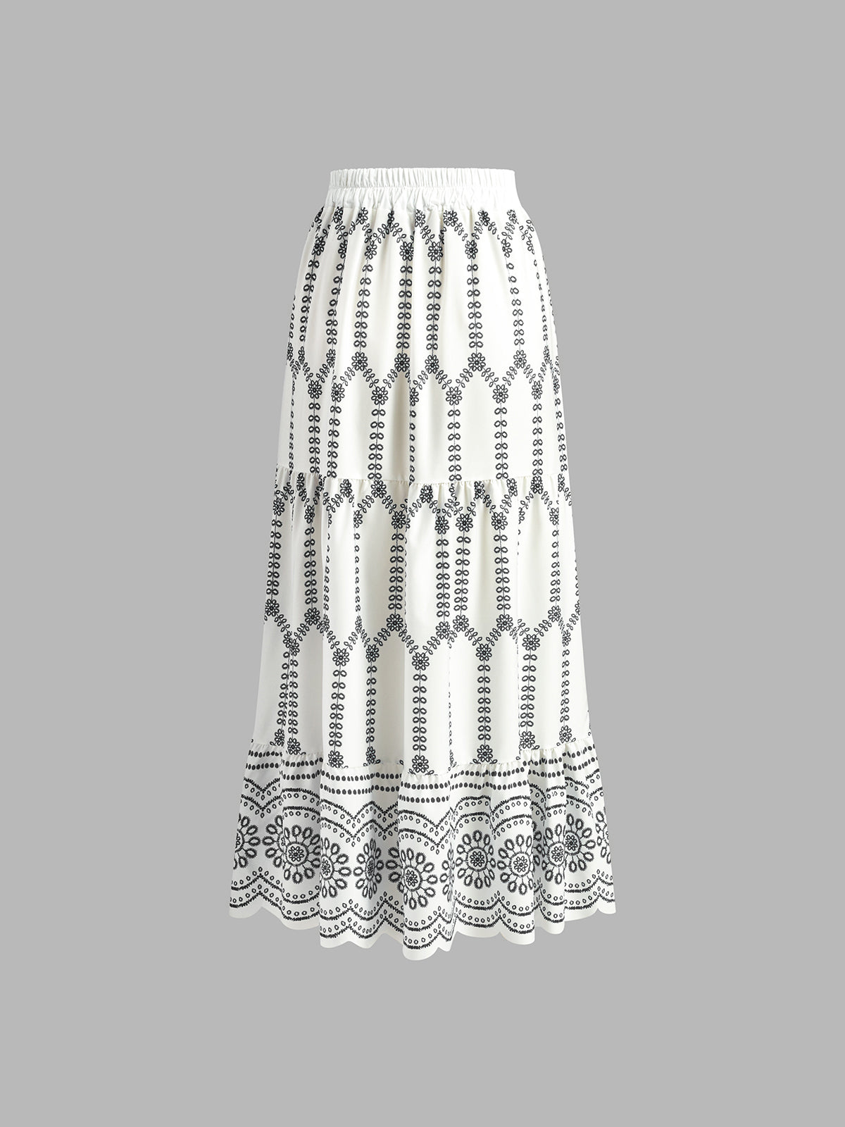 Ensemble jupe sans manches imprimée à nouer dans le dos