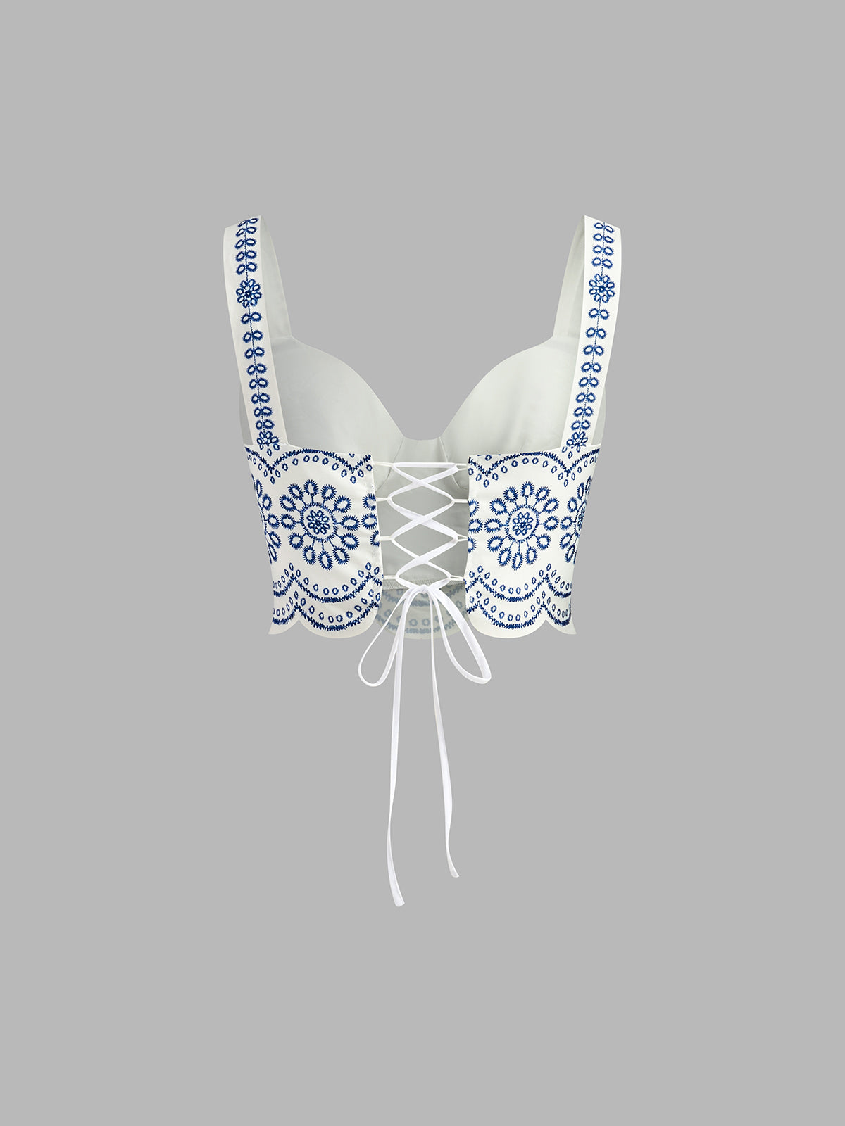 Ensemble jupe sans manches imprimée à nouer dans le dos