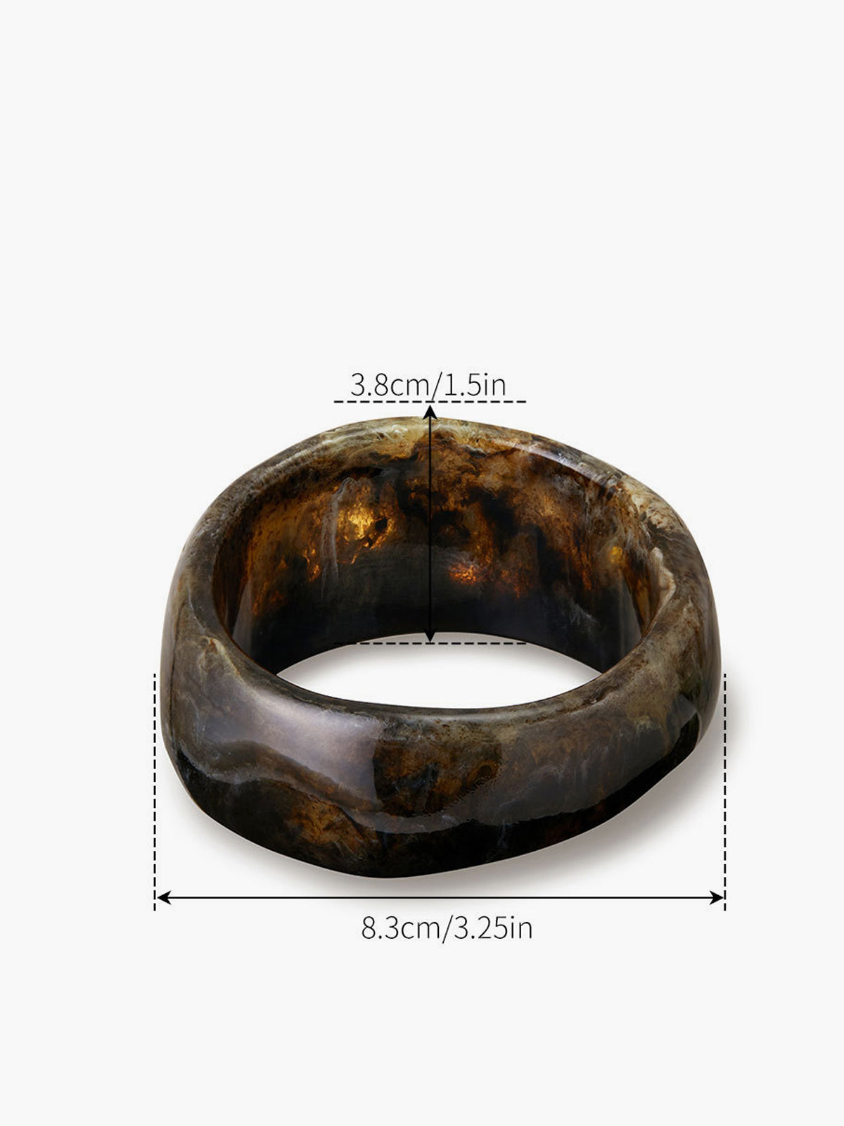 Vintage-Inspired Translucent Resin Bracelet