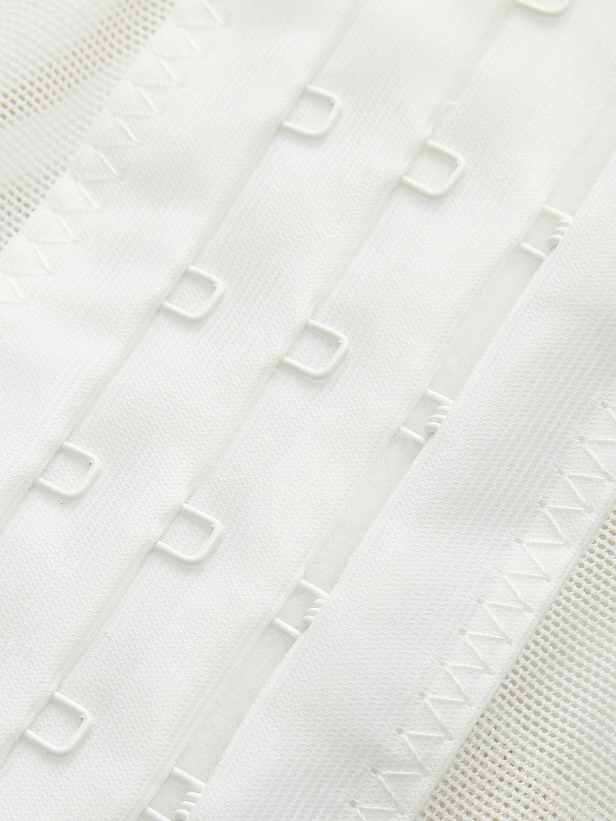 Semi-Sheer Embroidery Mesh Corset